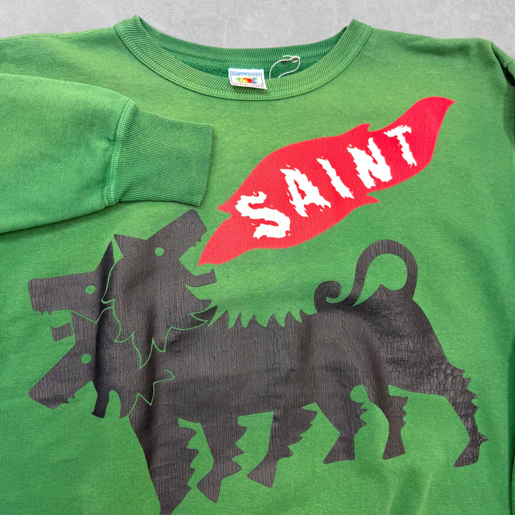 Saint Michael Cerberus Crewneck Green M