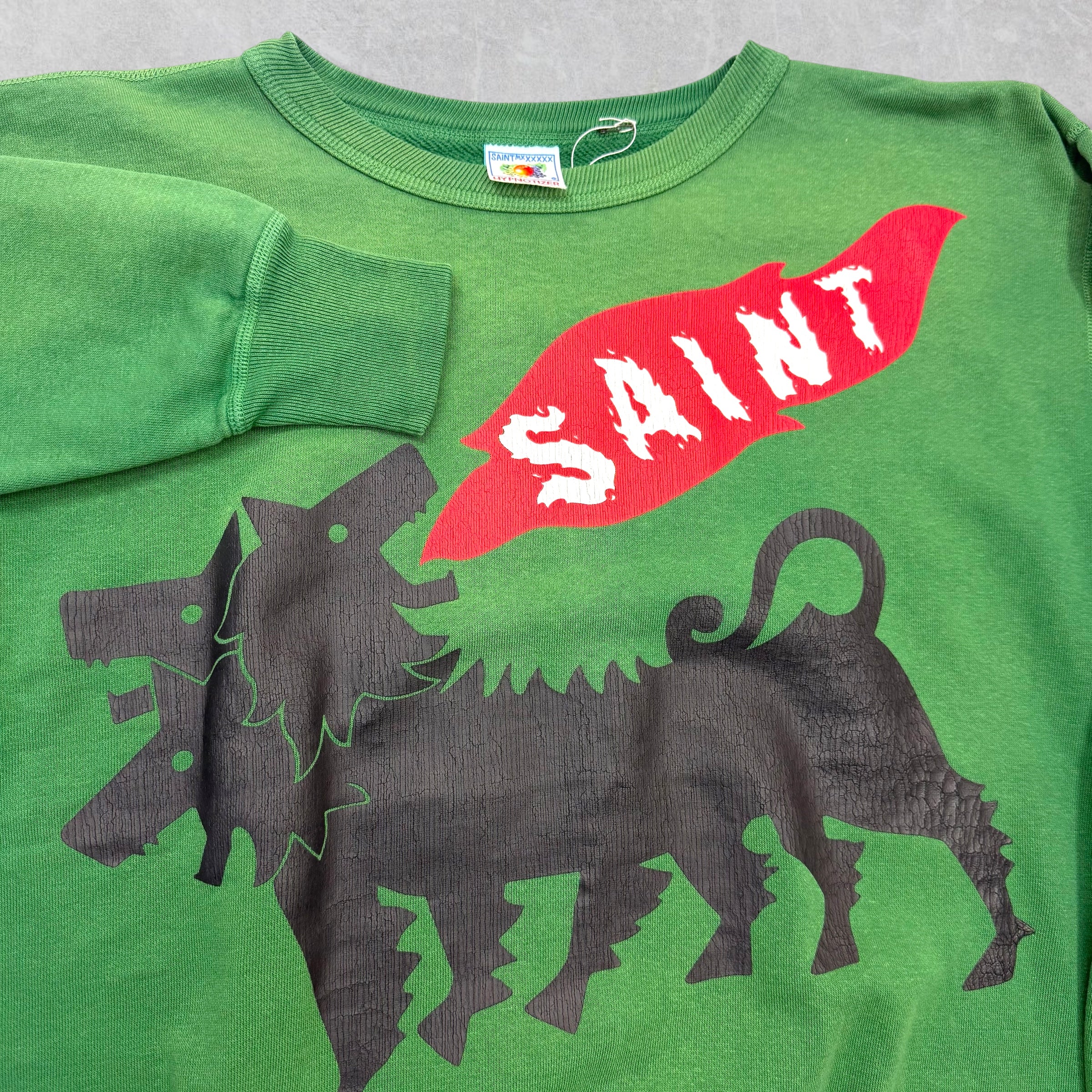 Saint Michael Cerberus Crewneck Green M