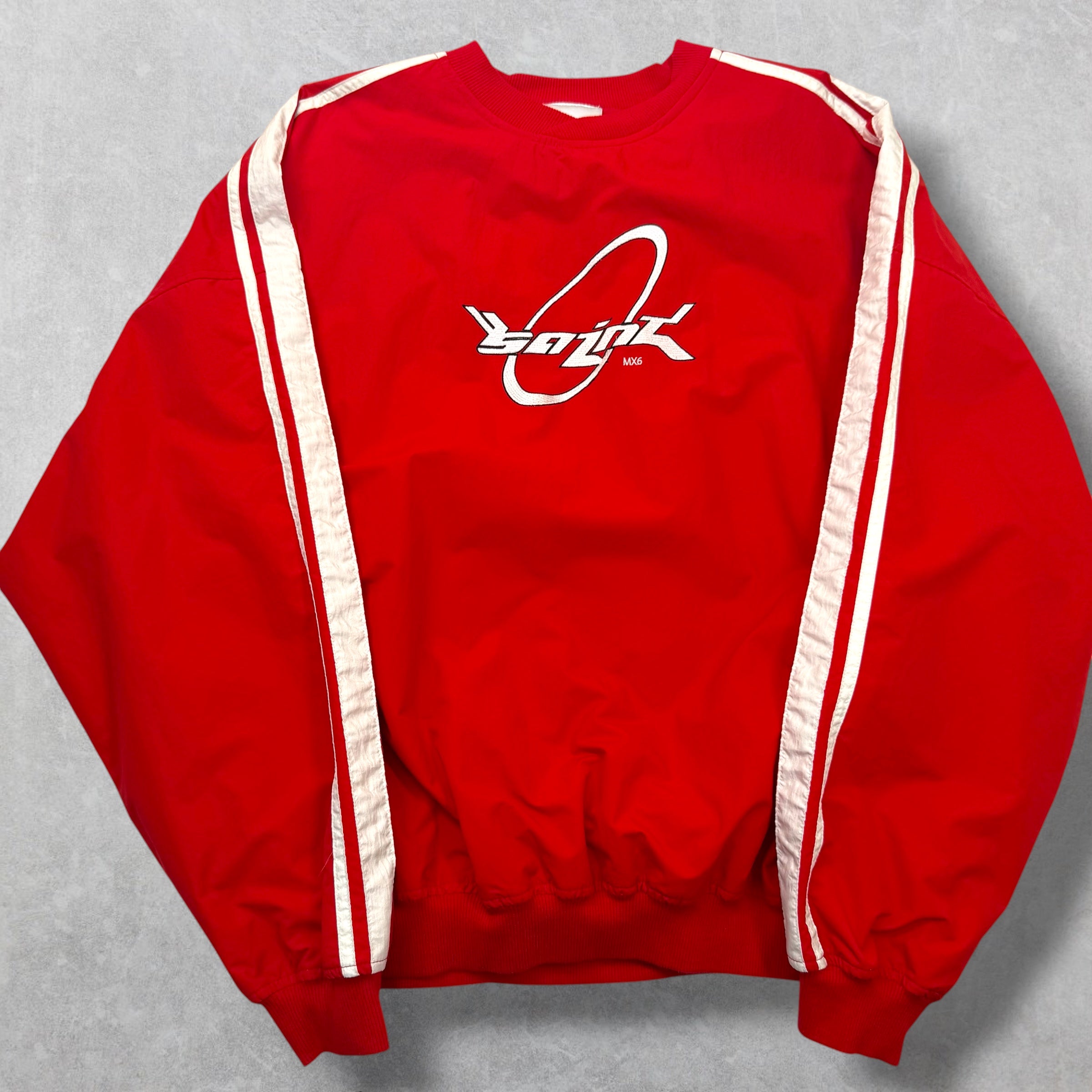 Saint Michael Bjork Red Nylon Pullover XL