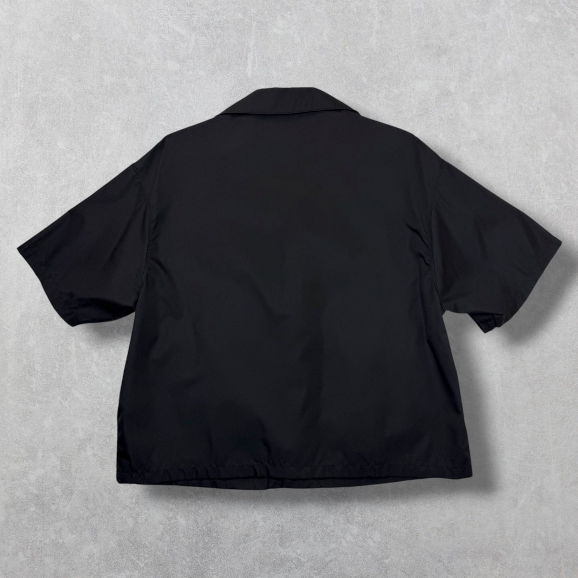 Prada Re-Nylon Short Sleeve Shirt Black M