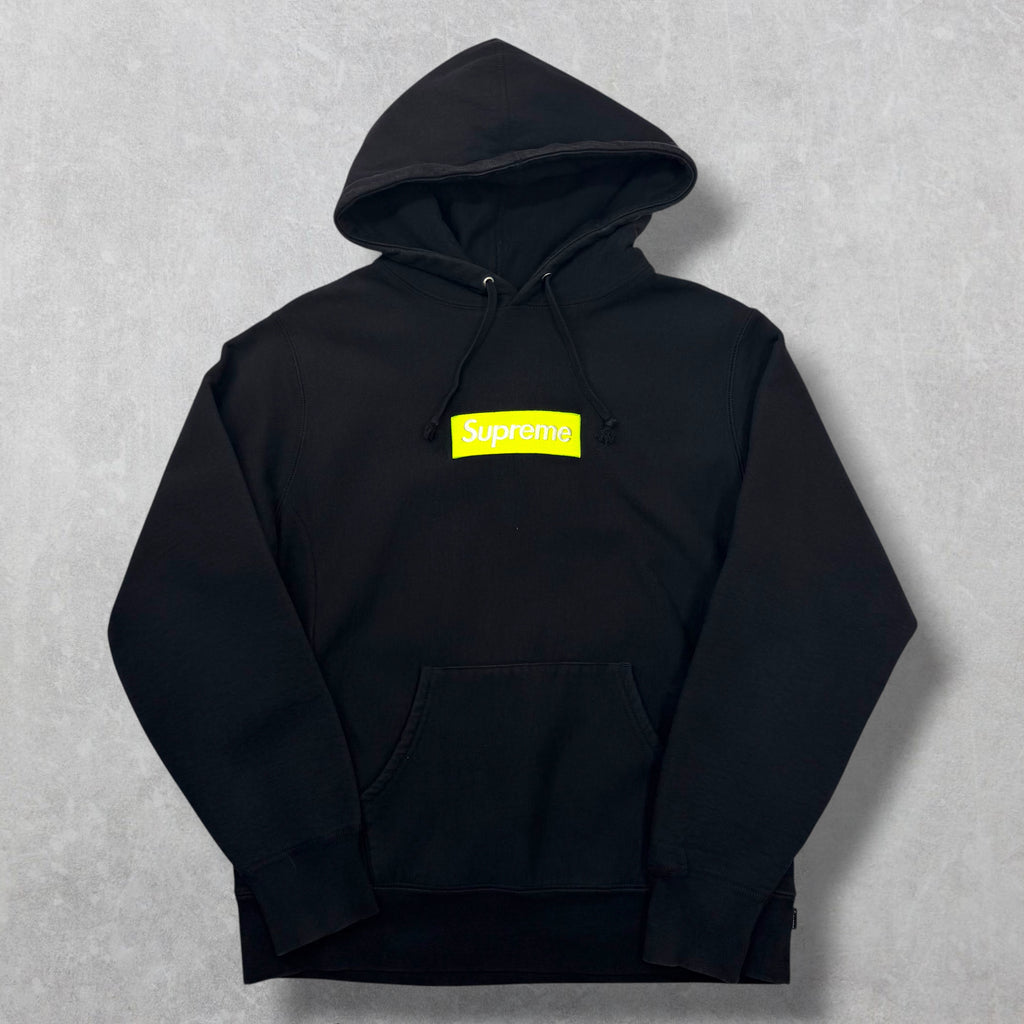 Supreme Neon Box Logo Hoodie Black M