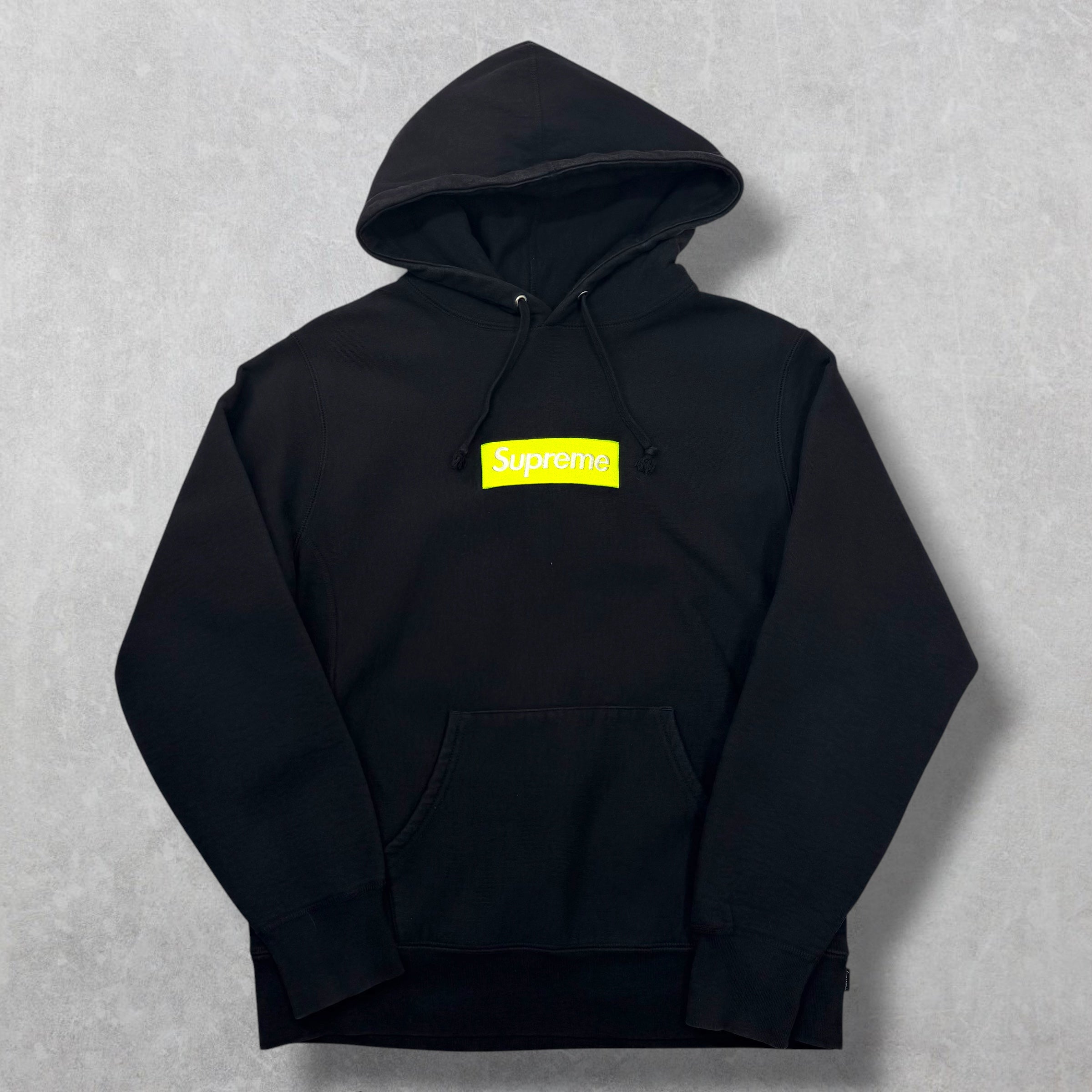 Supreme Neon Box Logo Hoodie Black M