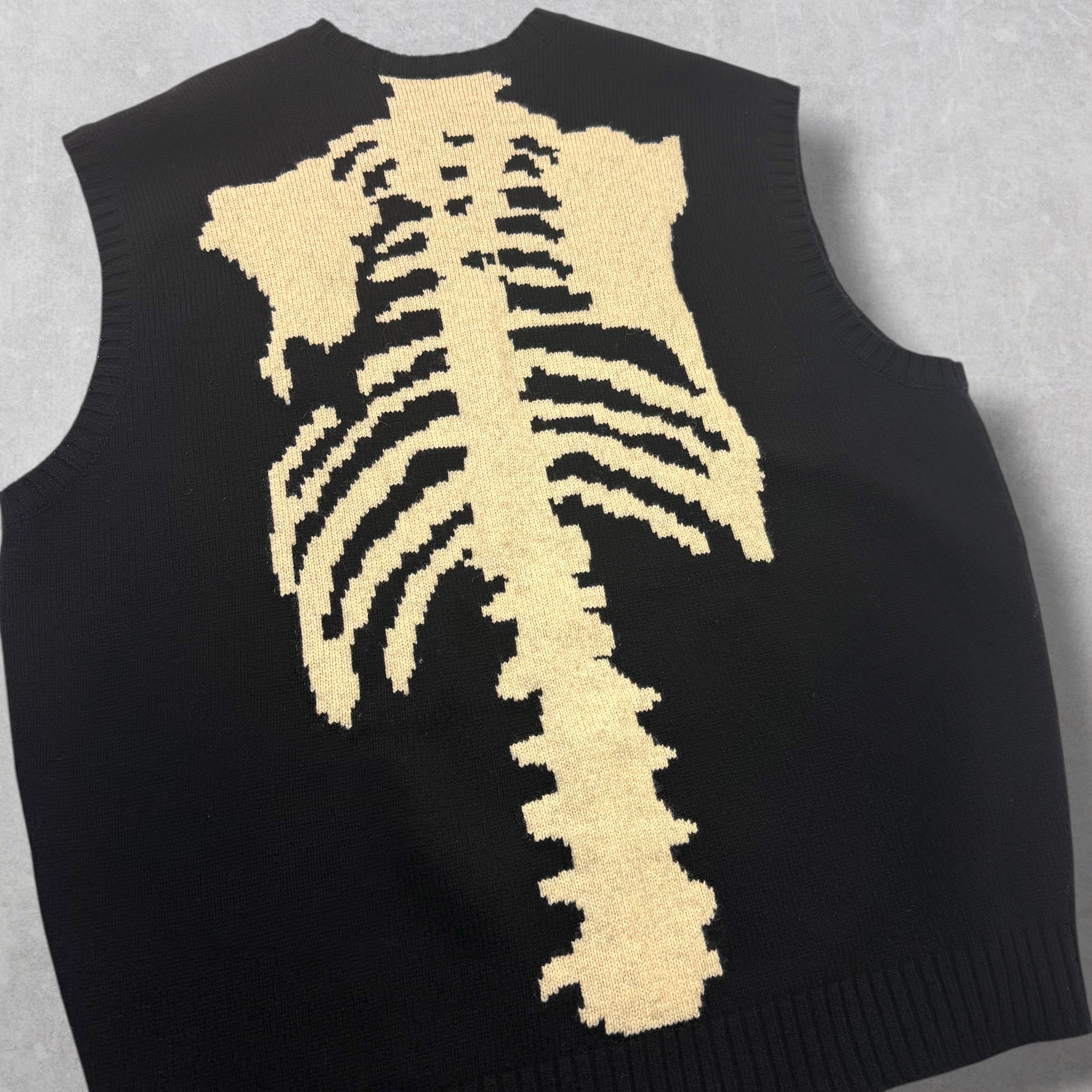 Kapital 5G Wool Bone Black Vest 5 (XXL)