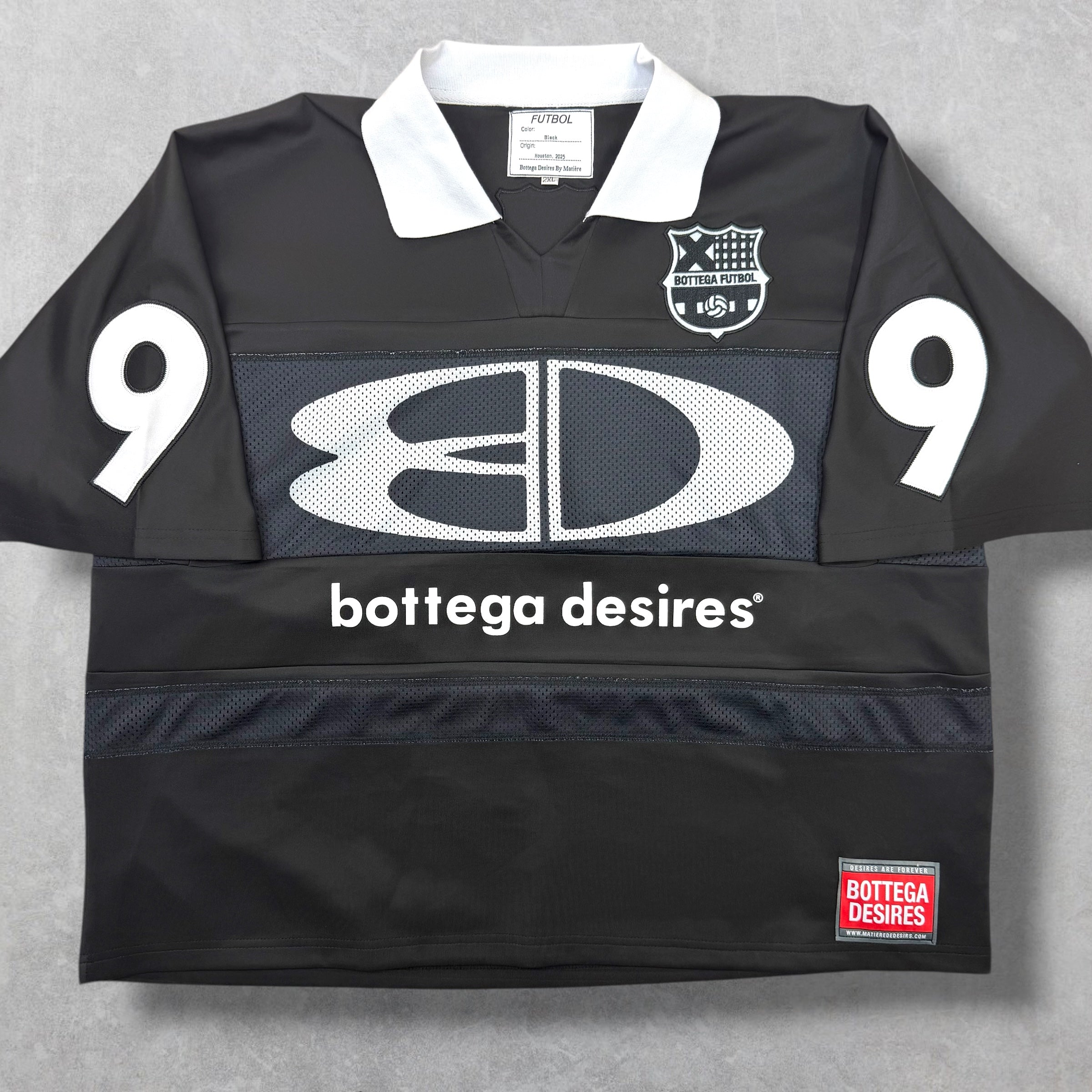Bottega Desires Black Futbol Jersey L