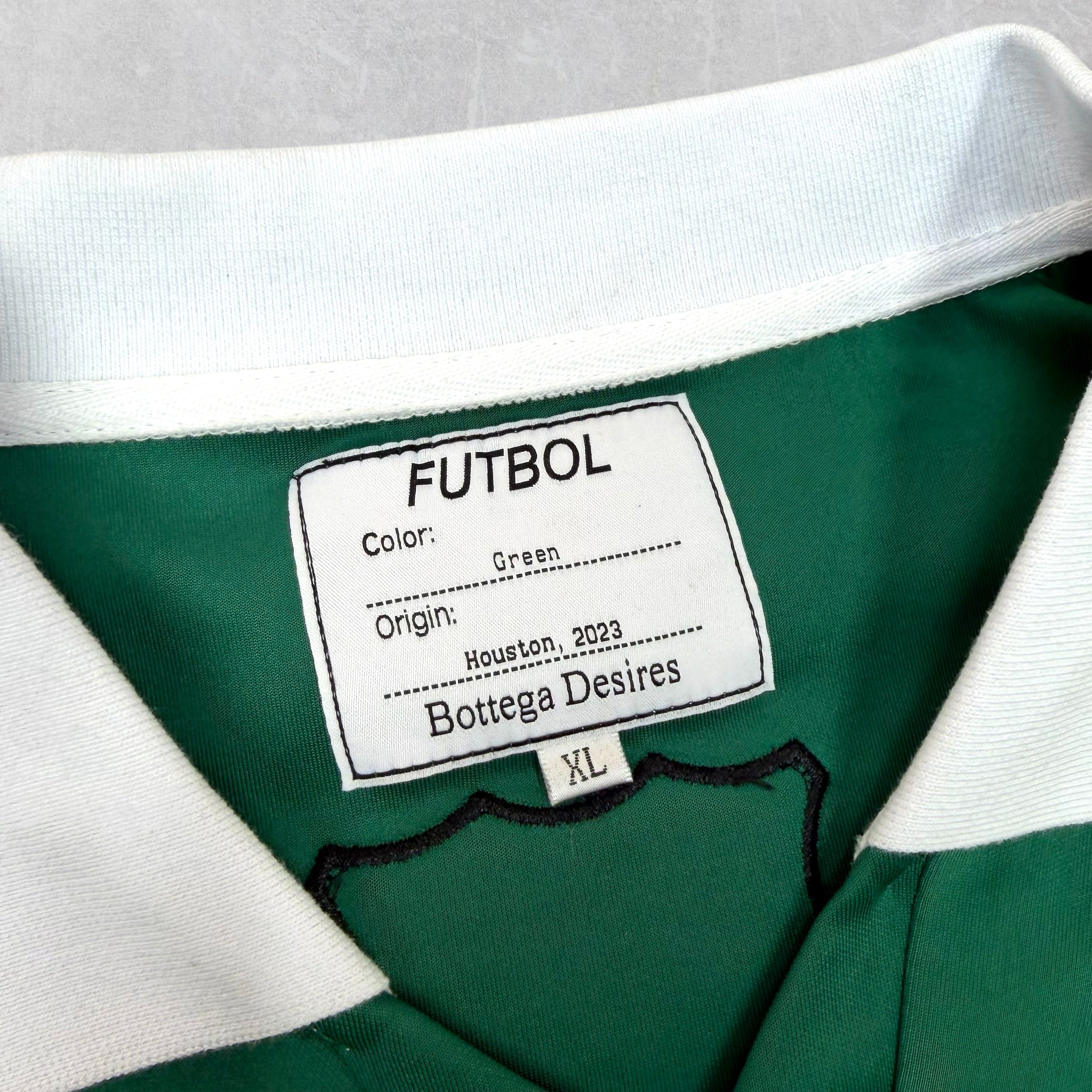 Bottega Desires Green Futbol Jersey XL