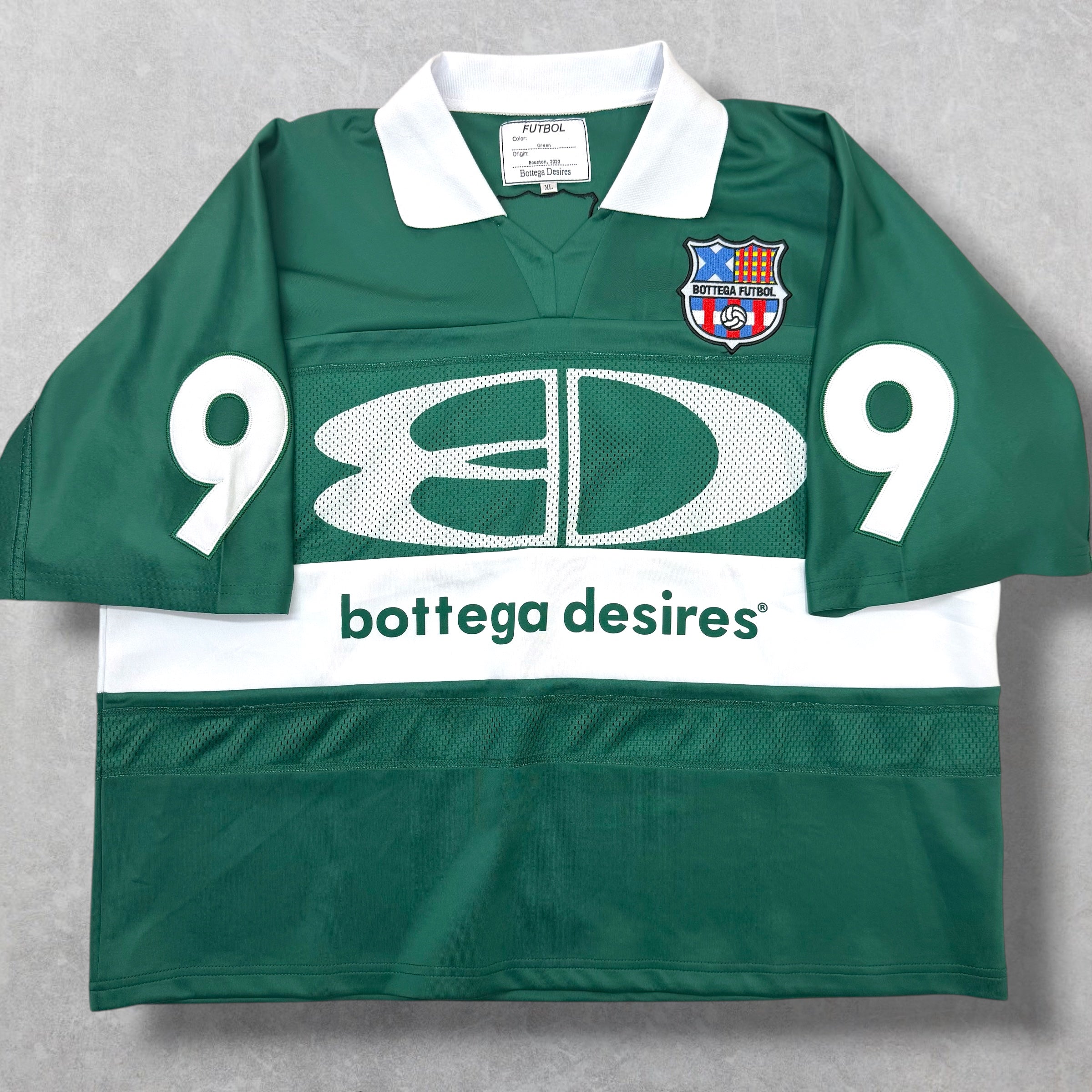 Bottega Desires Green Futbol Jersey XL
