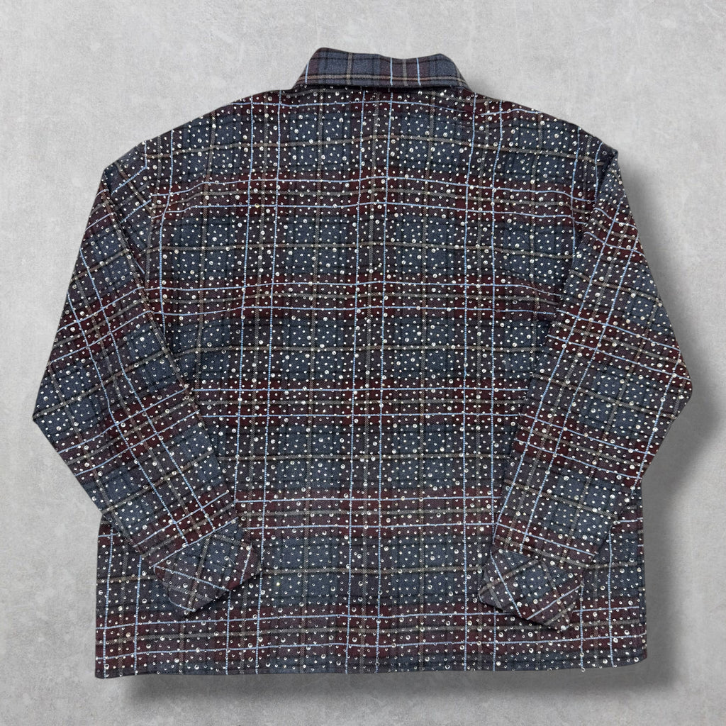 HMDD Rhinestone Disco Flannel M