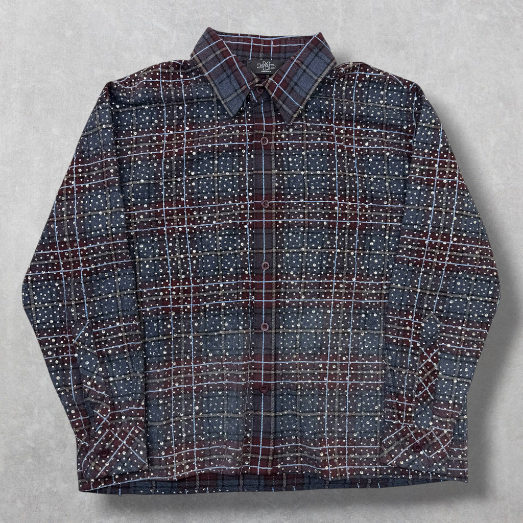 HMDD Rhinestone Disco Flannel M