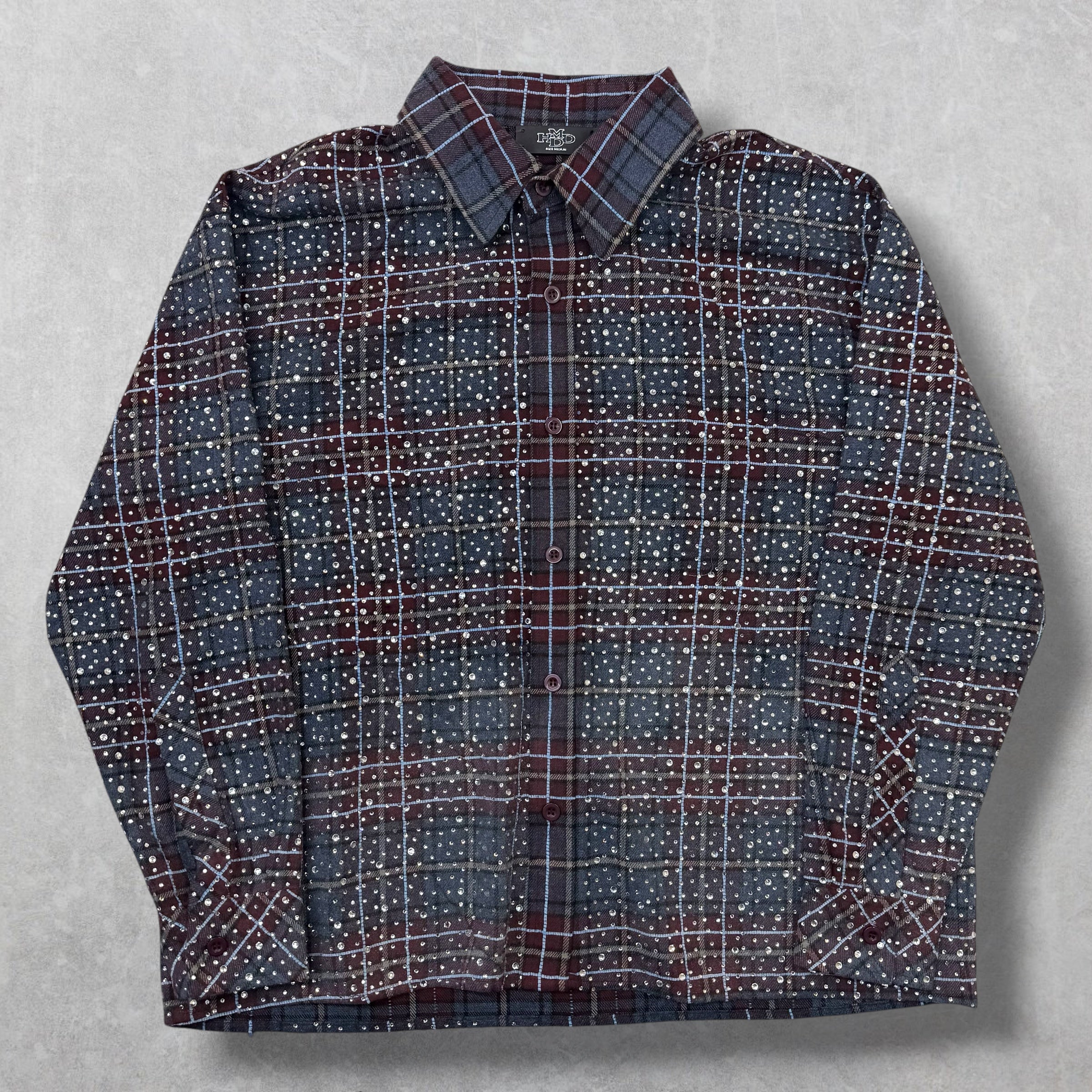 HMDD Rhinestone Disco Flannel M
