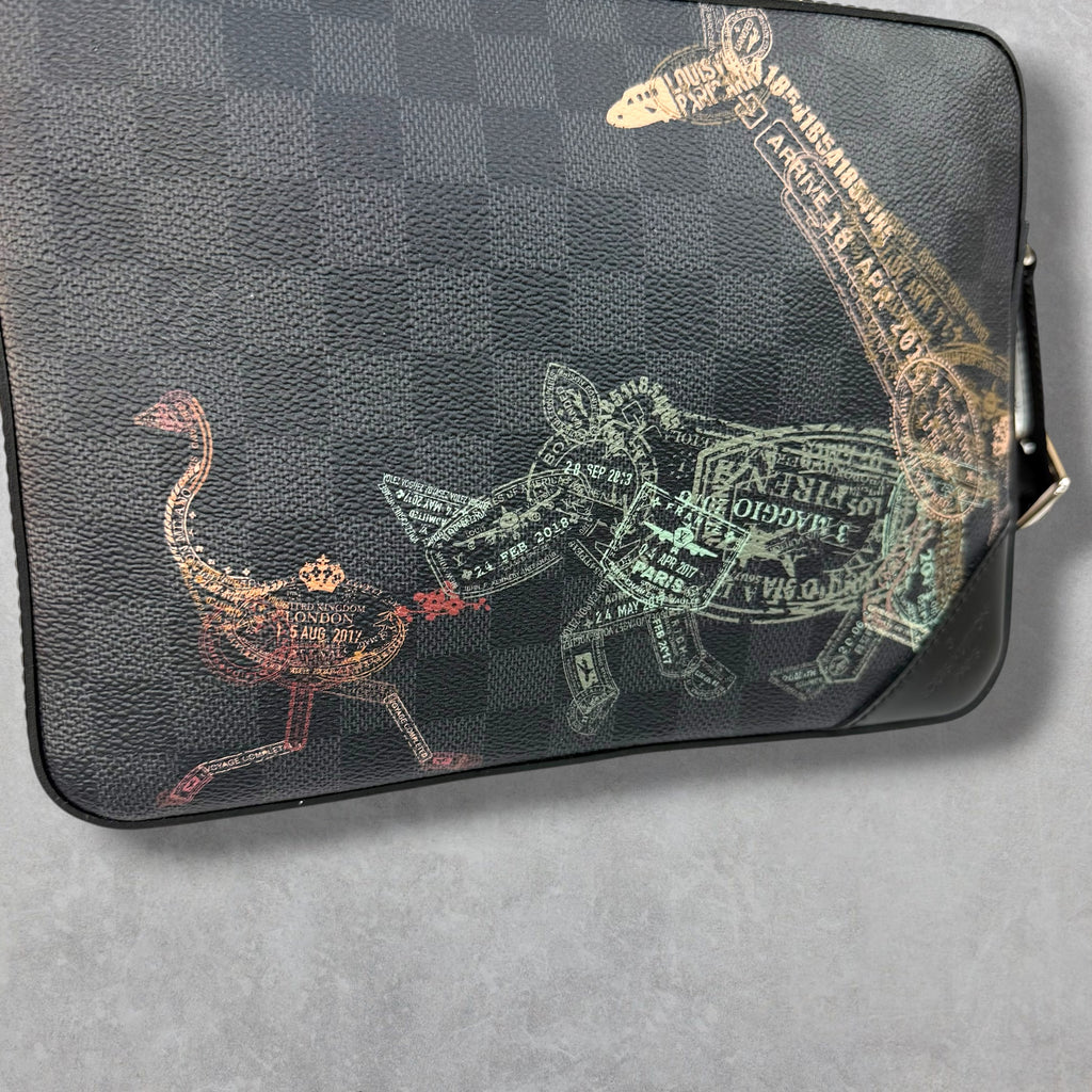 Louis Vuitton Wild Animals Damier Trio Messenger Bag