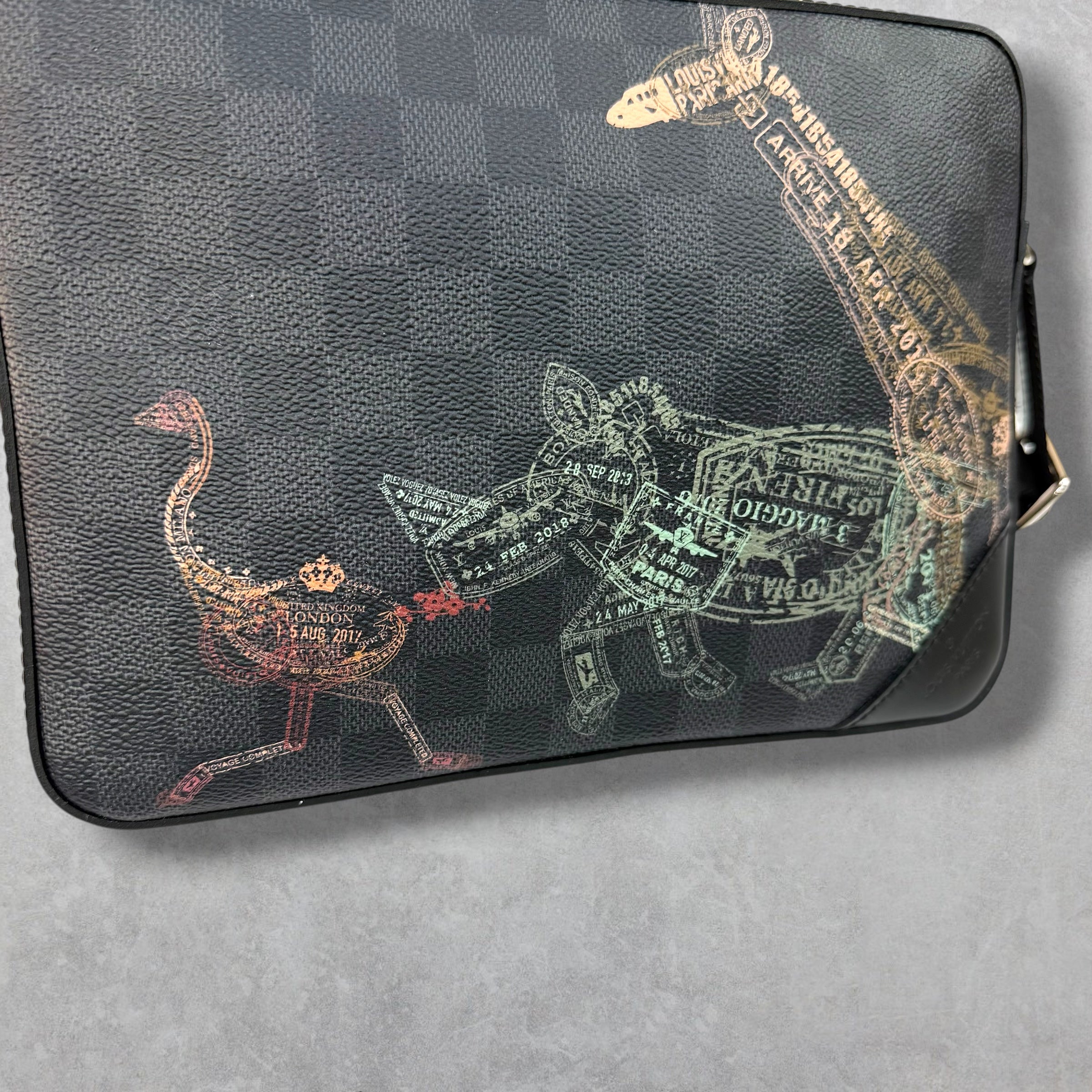 Louis Vuitton Wild Animals Damier Trio Messenger Bag