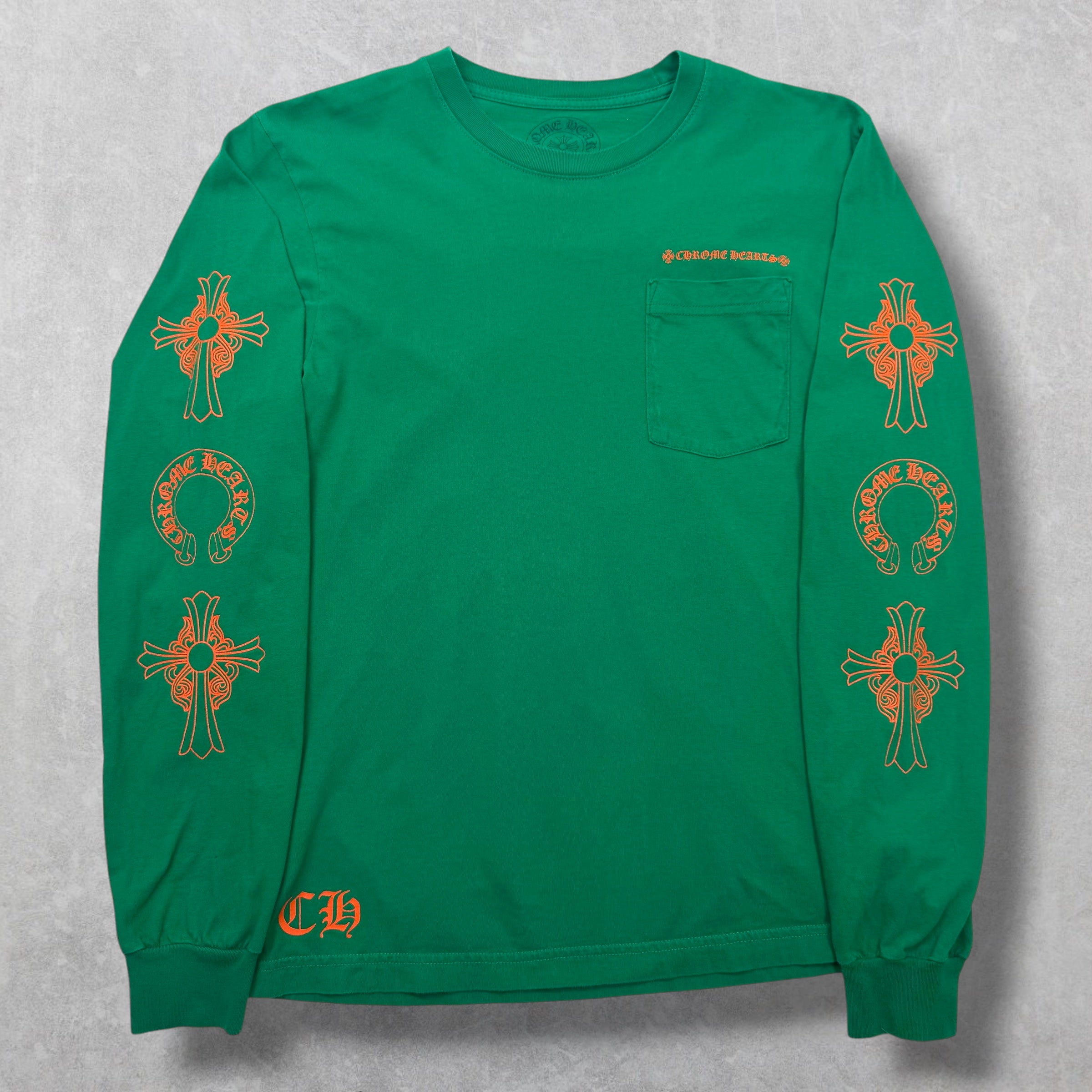 Chrome Hearts Orange Horseshoe Green L/S M