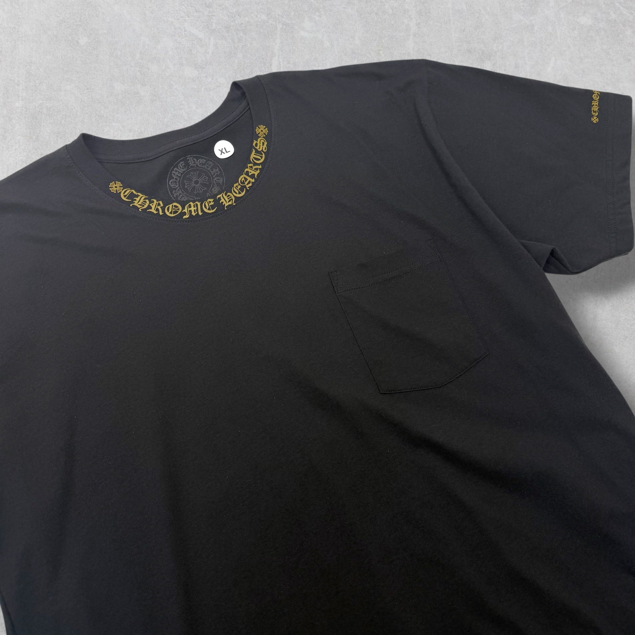 Chrome Hearts Olive Neck Logo Tee XL