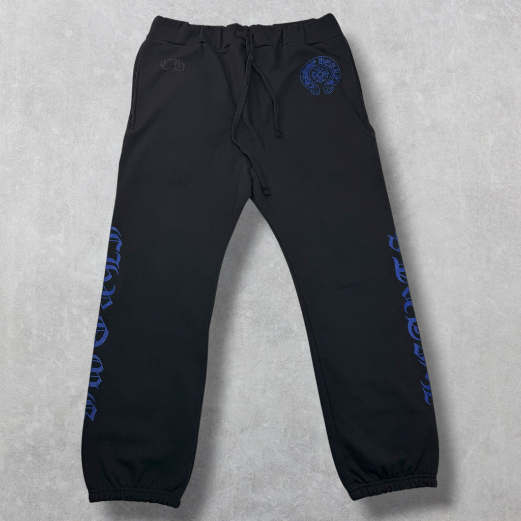 Chrome Hearts Blue Horseshoe Sweatpants XXL