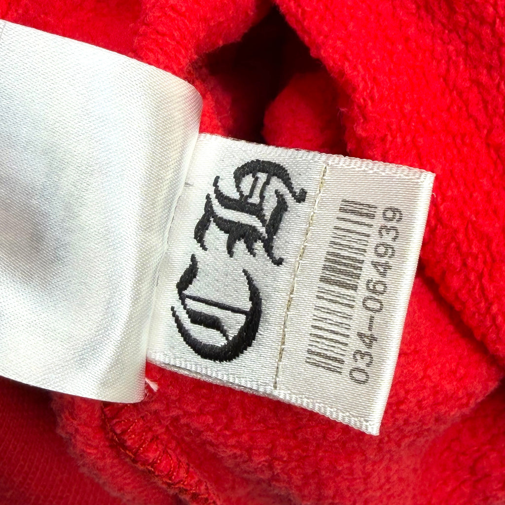 Chrome Hearts Red Scroll Logo Hoodie XXL