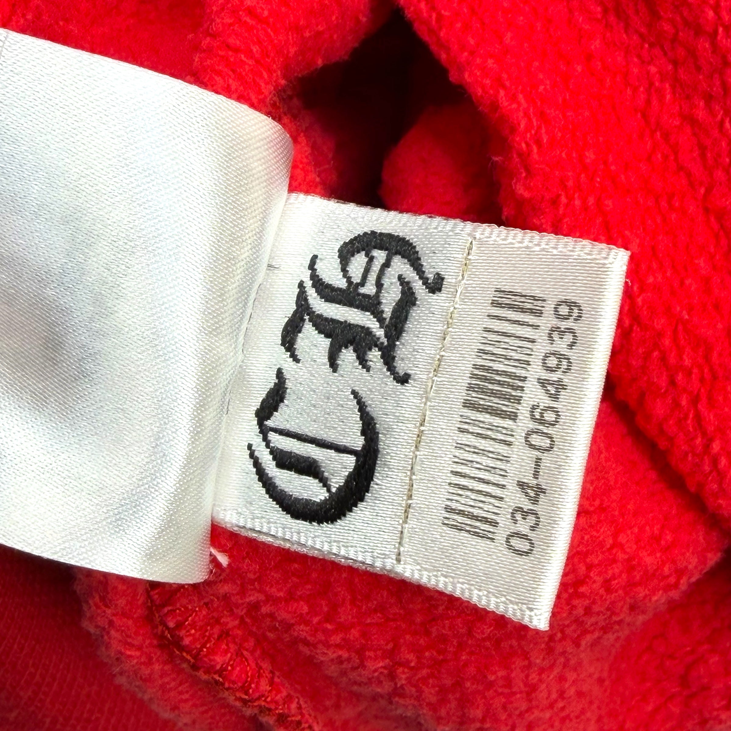 Chrome Hearts Red Scroll Logo Hoodie XXL