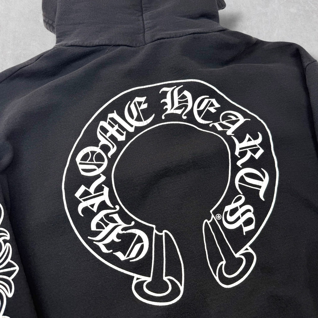 Chrome Hearts Horseshoe Floral Sleeve Zip Up L