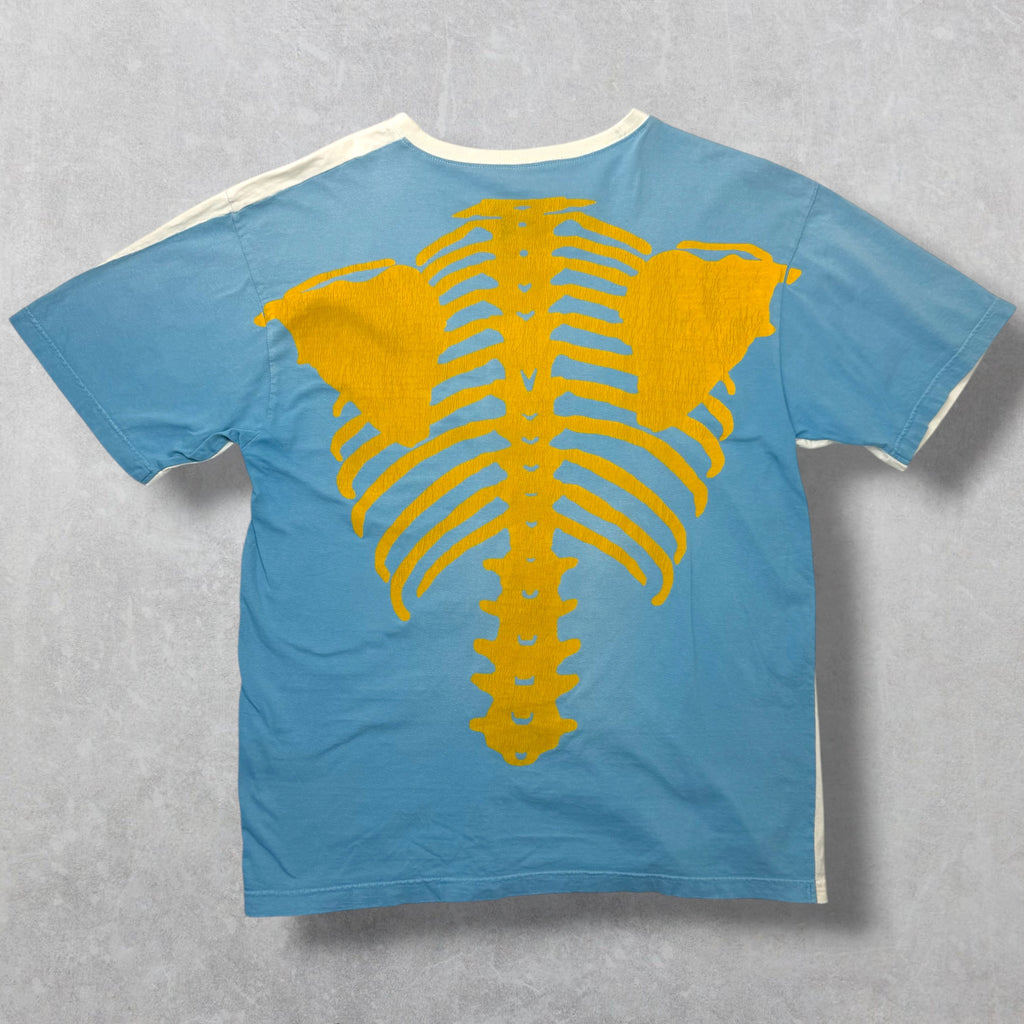 Kapital Tenjiku 2tone Big Blue Pocket Tee F (XL)