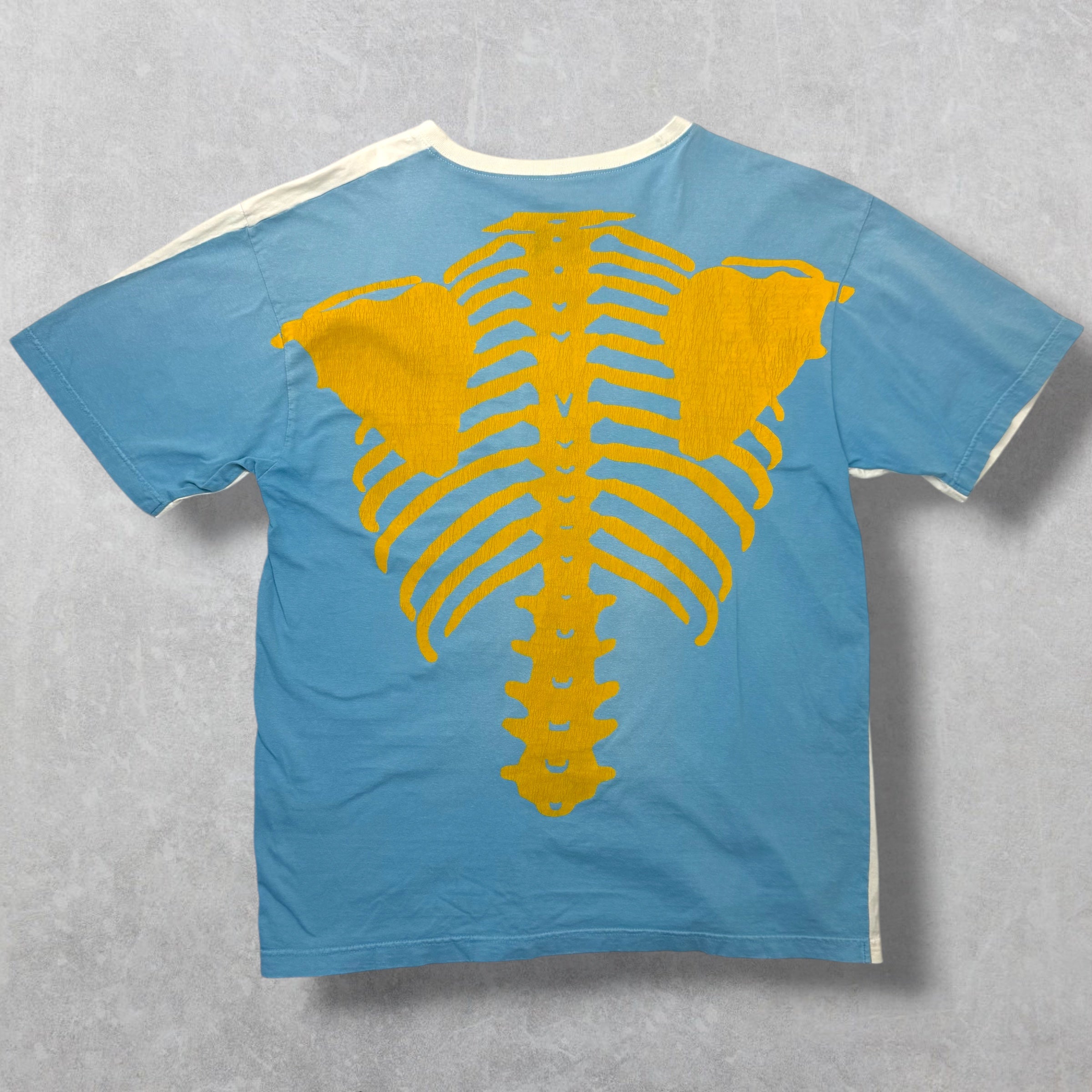 Kapital Tenjiku 2tone Big Blue Pocket Tee F (XL)