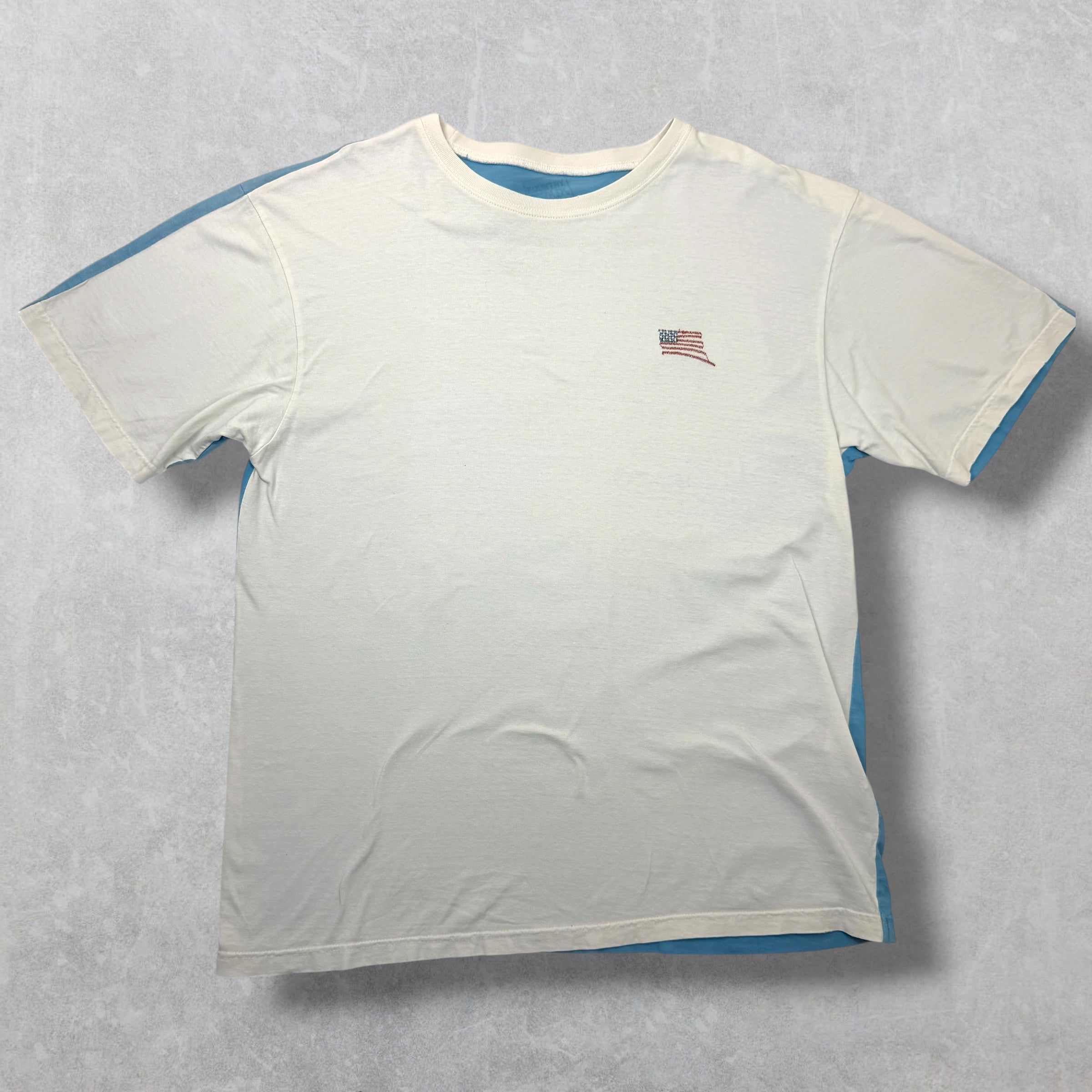 Kapital Tenjiku 2tone Big Blue Pocket Tee F (XL)