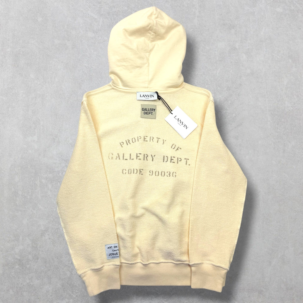 Gallery Dept. x Lanvin Reversed Creme Hoodie S (XS)