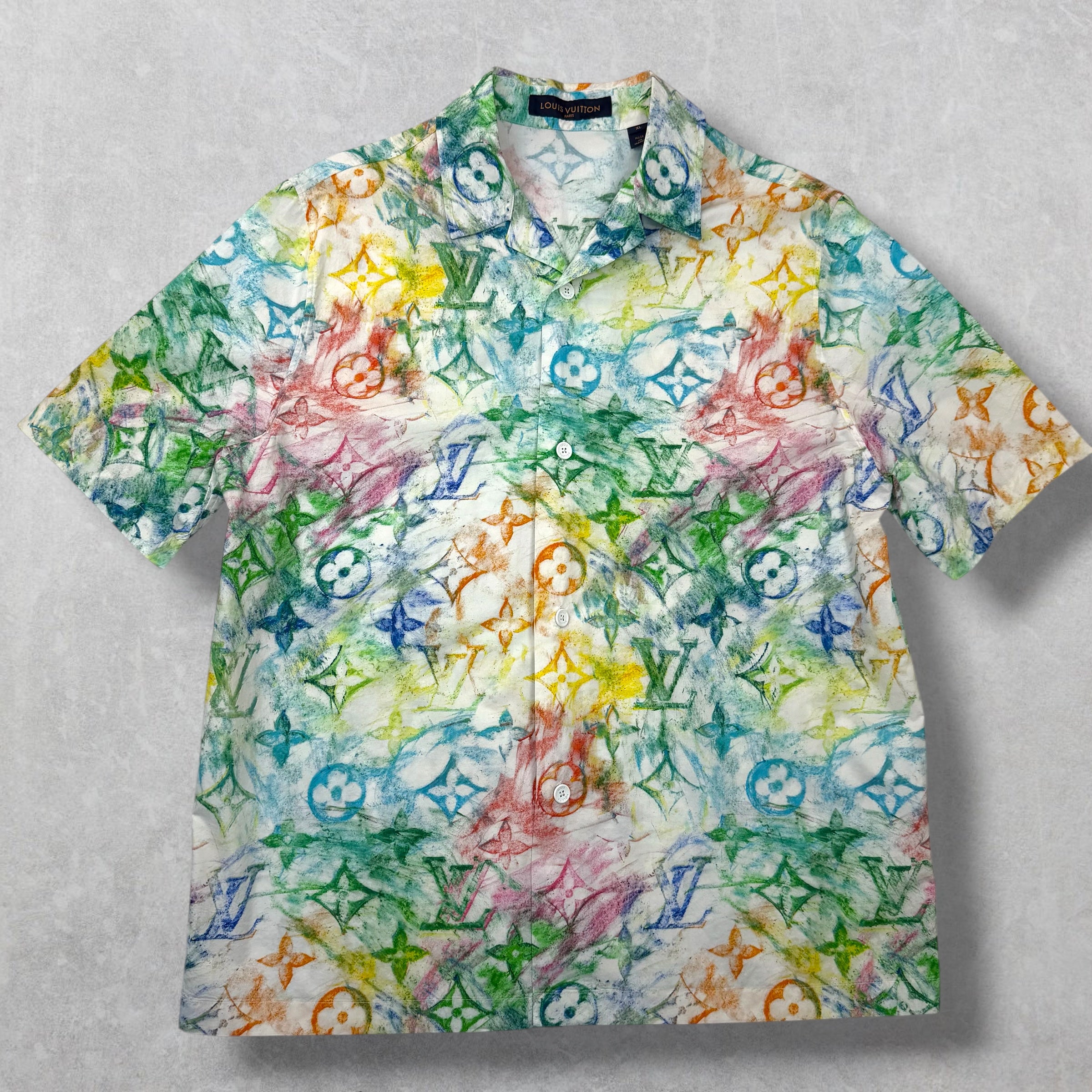Louis Vuitton Multicolor Pastel Monogram Shirt XL