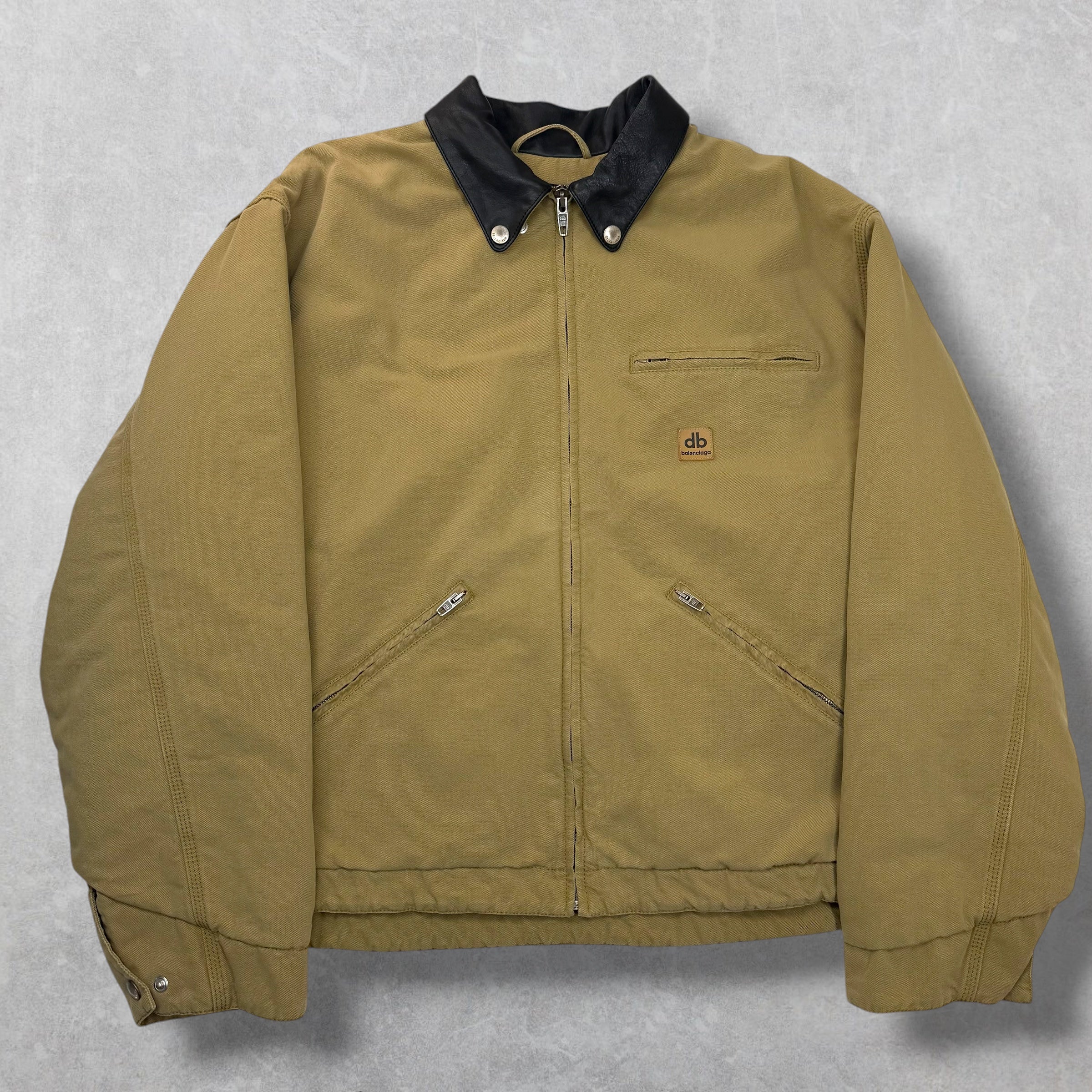 Balenciaga Canvas Zip Up Work Jacket 46 (XXL)