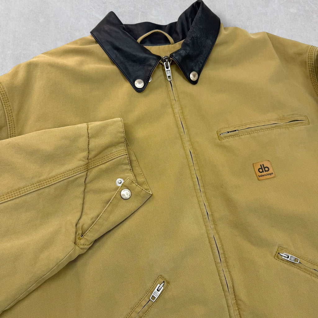 Balenciaga Canvas Zip Up Work Jacket 46 (XXL)