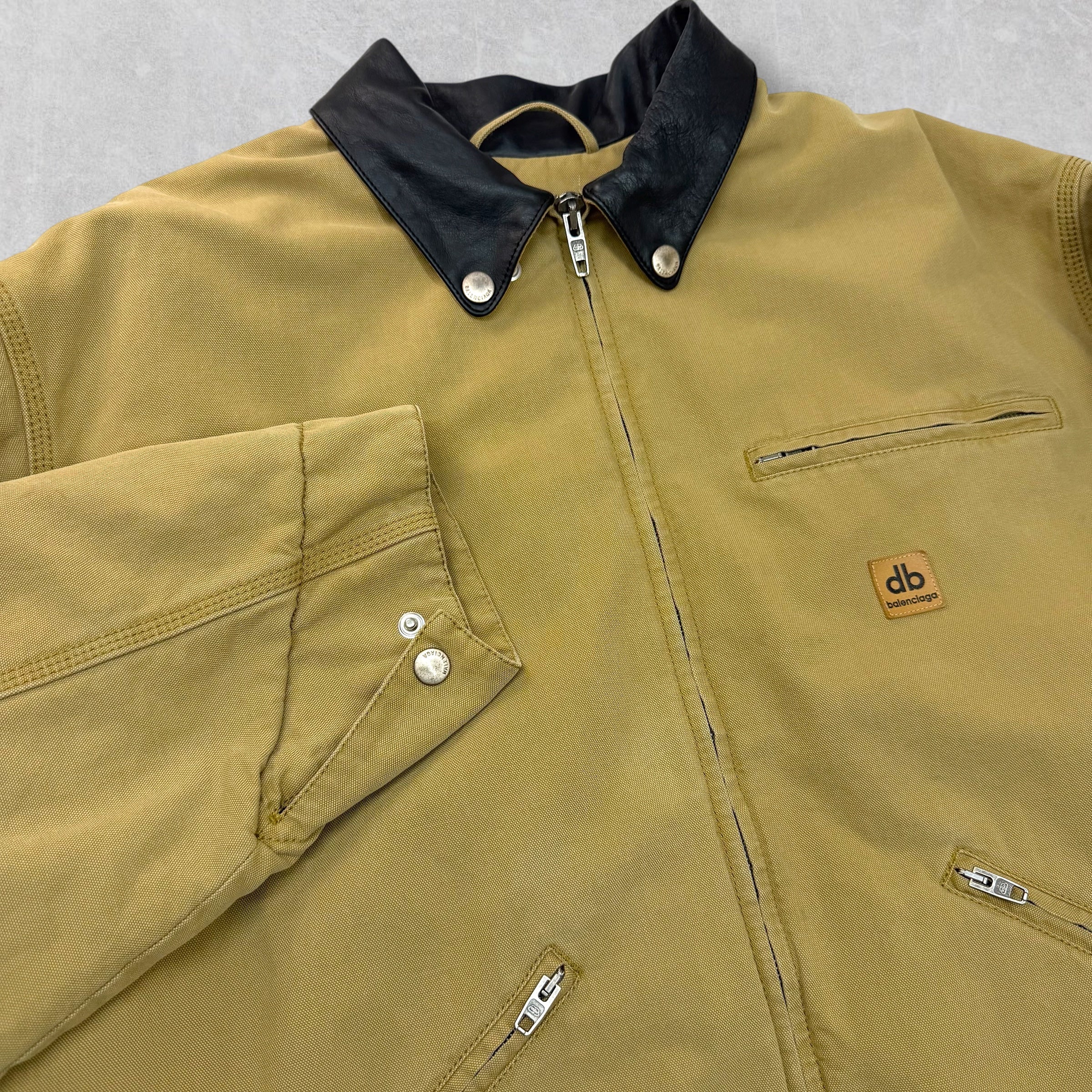 Balenciaga Canvas Zip Up Work Jacket 46 (XXL)