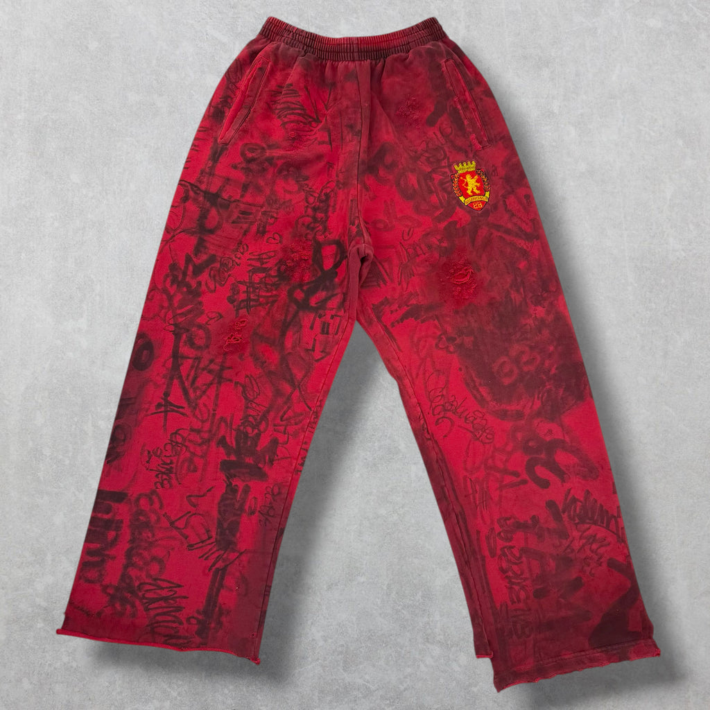Balenciaga Skater Baggy Red Sweatpants XS (M)