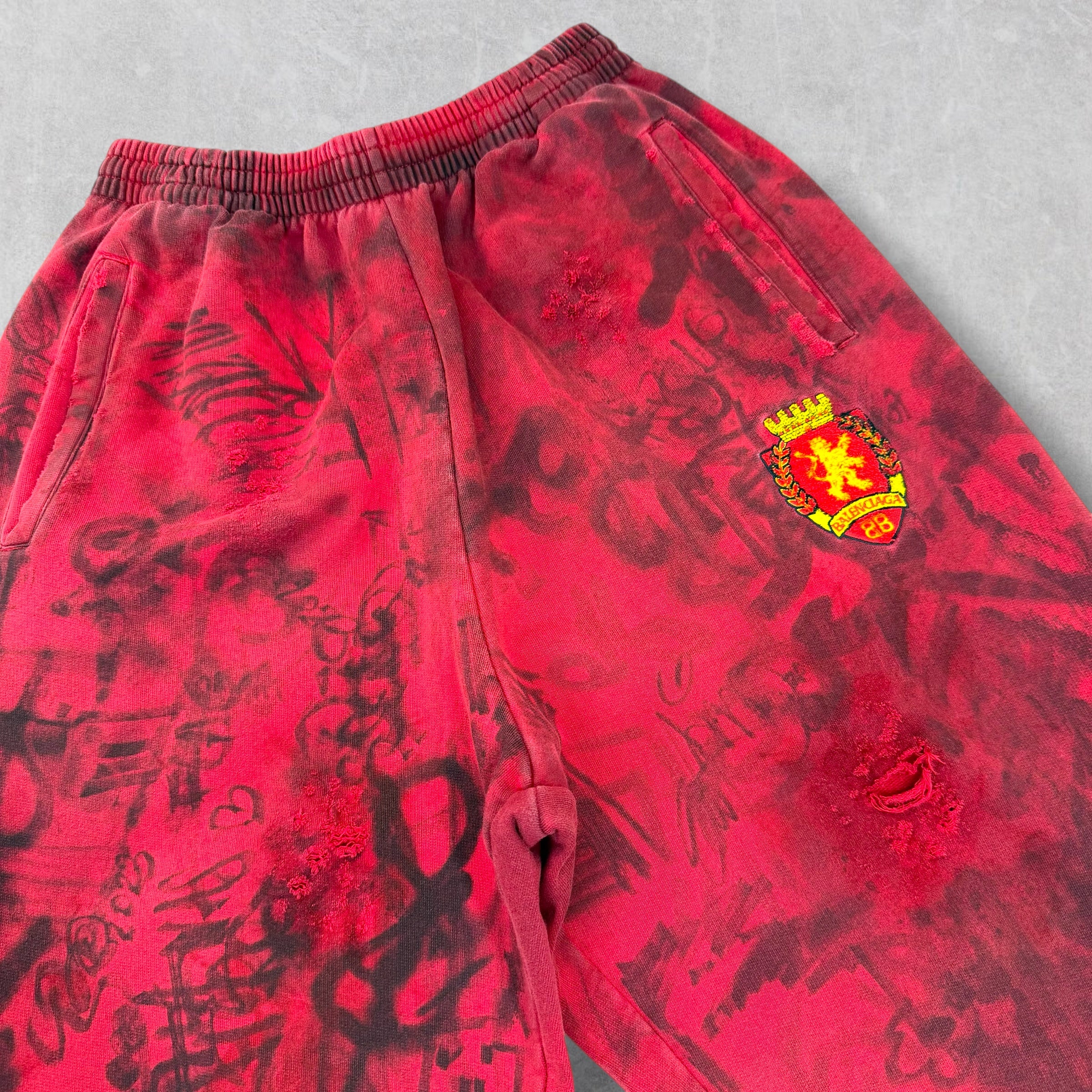 Balenciaga Skater Baggy Red Sweatpants XS (M)