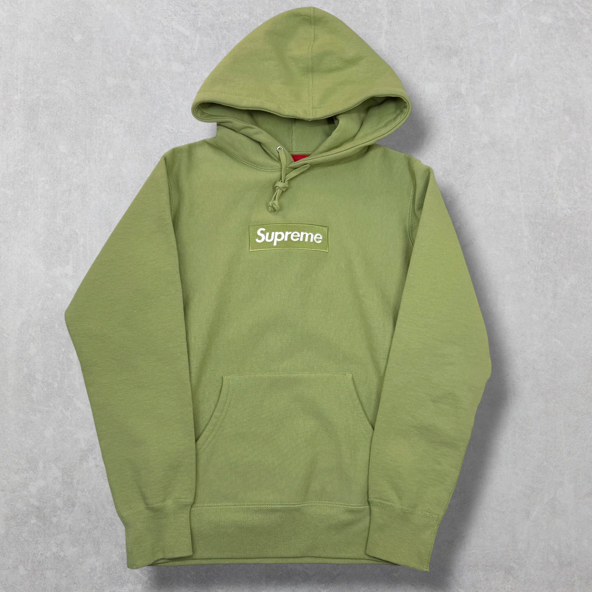 Supreme Box Logo Sage Hoodie S