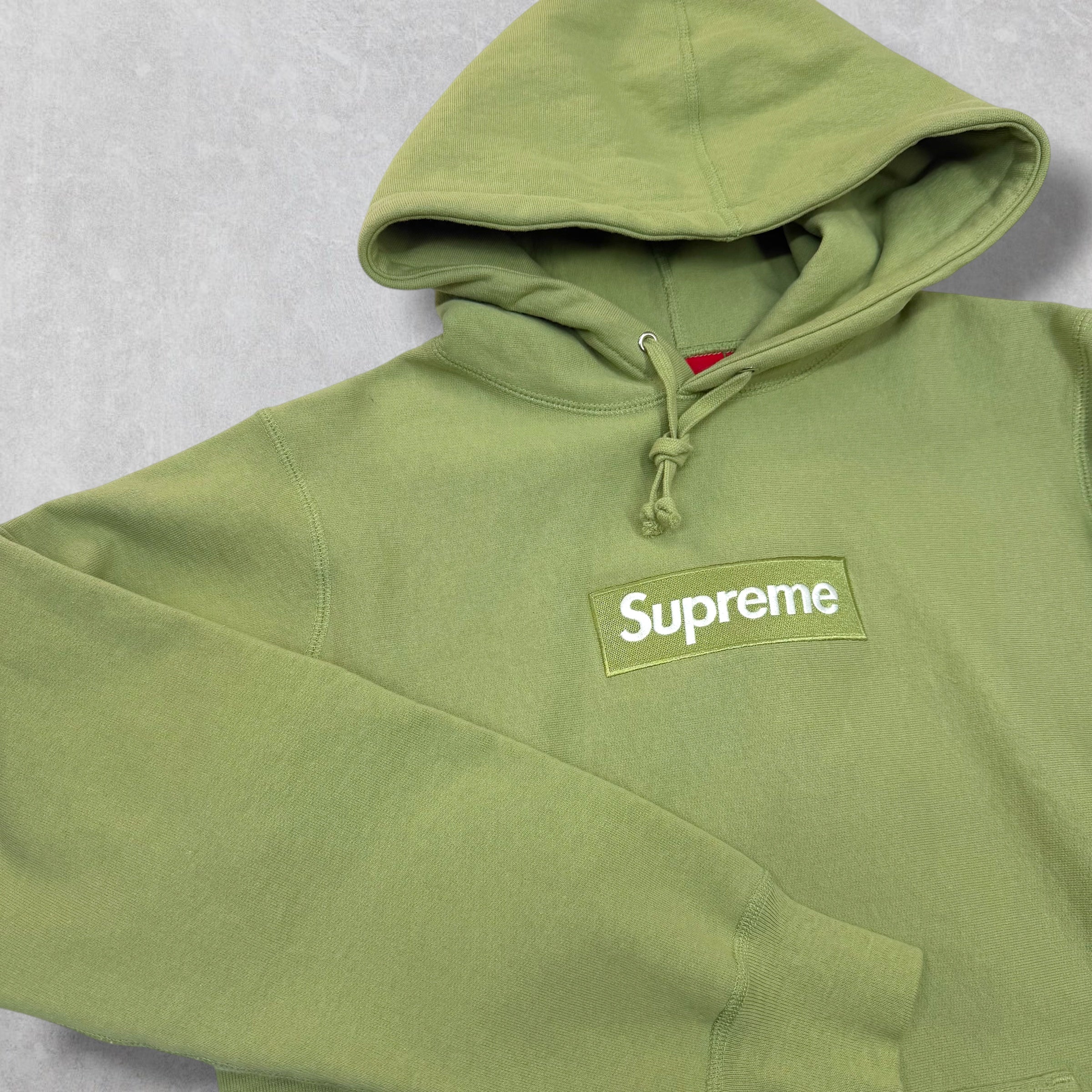 Supreme Box Logo Sage Hoodie S