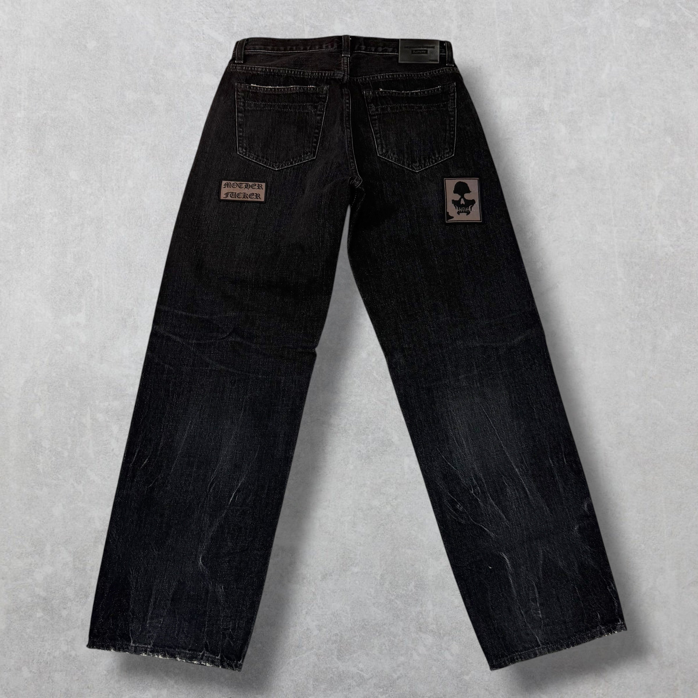 Supreme x Number (N)ine patches Black Jeans 30