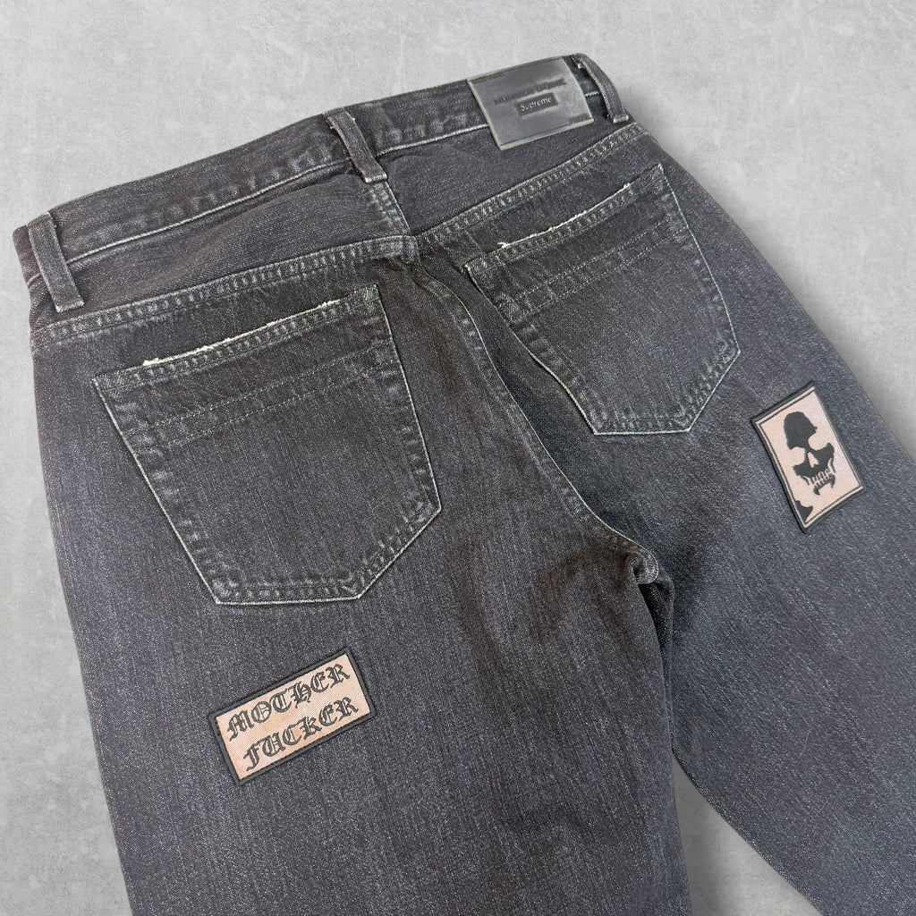 Supreme x Number (N)ine patches Black Jeans 30