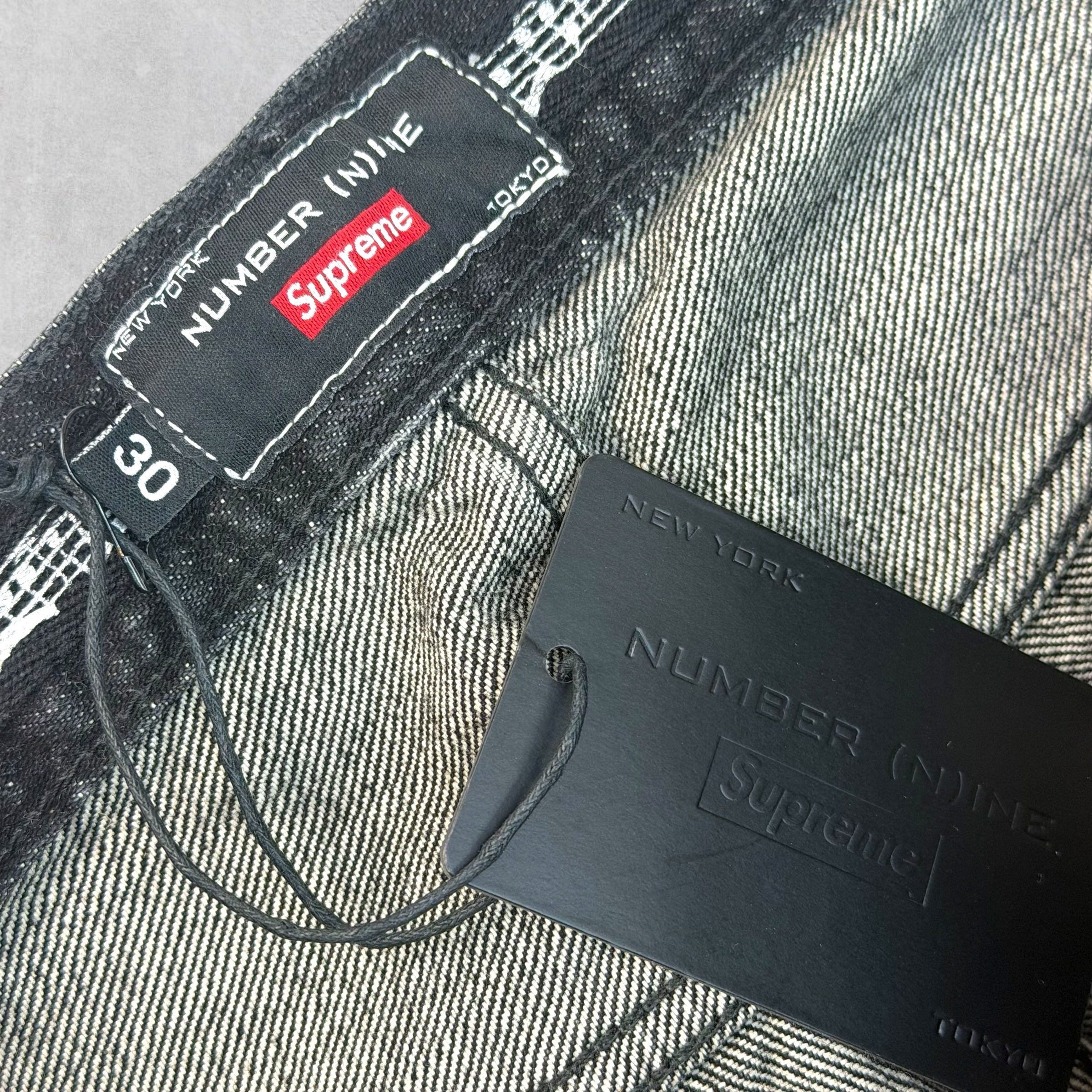 Supreme x Number (N)ine patches Black Jeans 30
