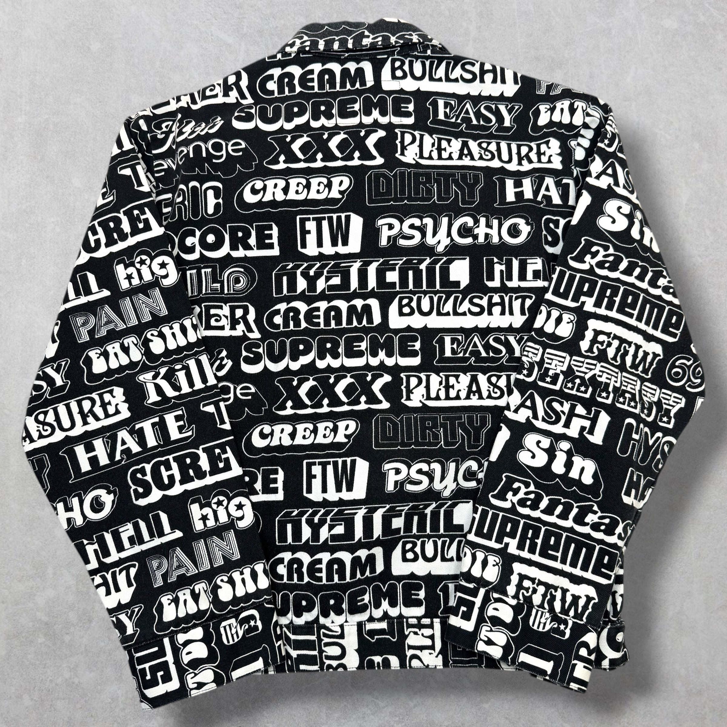 Supreme Hysteric Glamour Text Work Jacket Black S