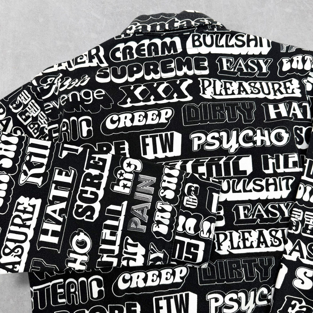 Supreme Hysteric Glamour Text Work Jacket Black S