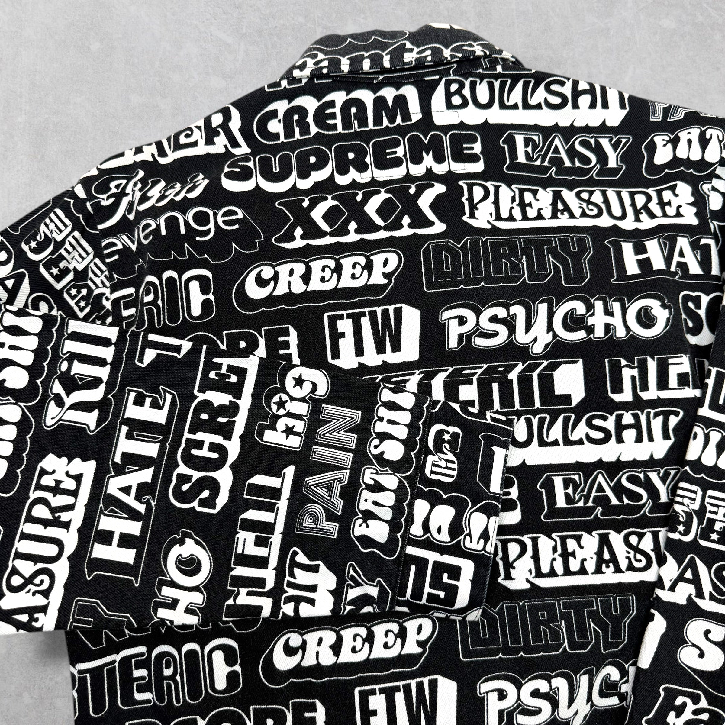 Supreme Hysteric Glamour Text Work Jacket Black S