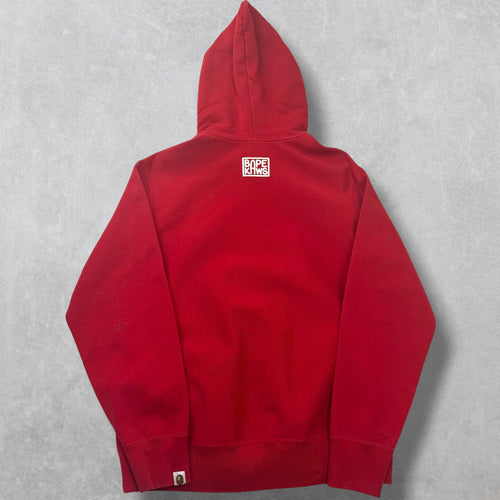 Bape x Kaws Chomper Full-Zip Hoodie Red M