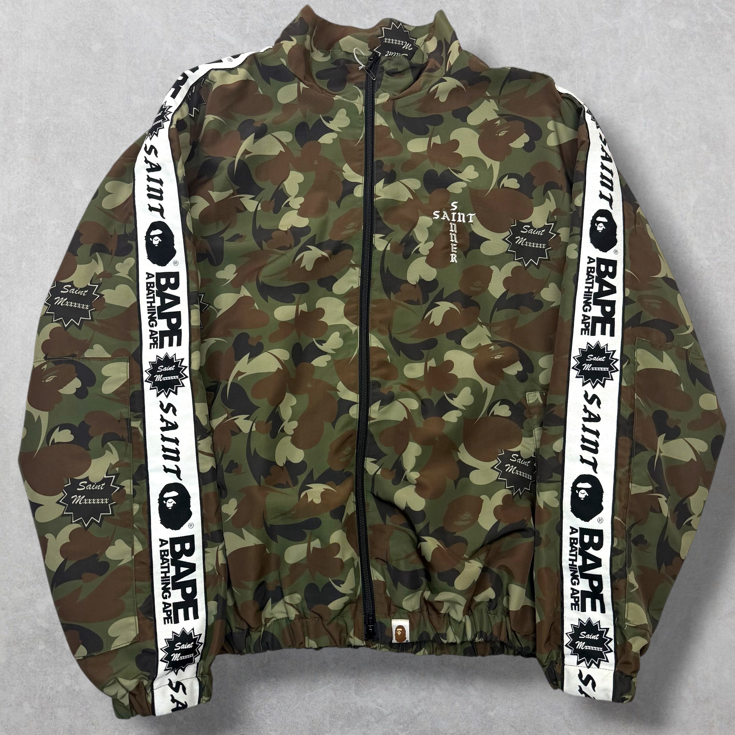 Saint Michael x Bape Camo Track Jacket M