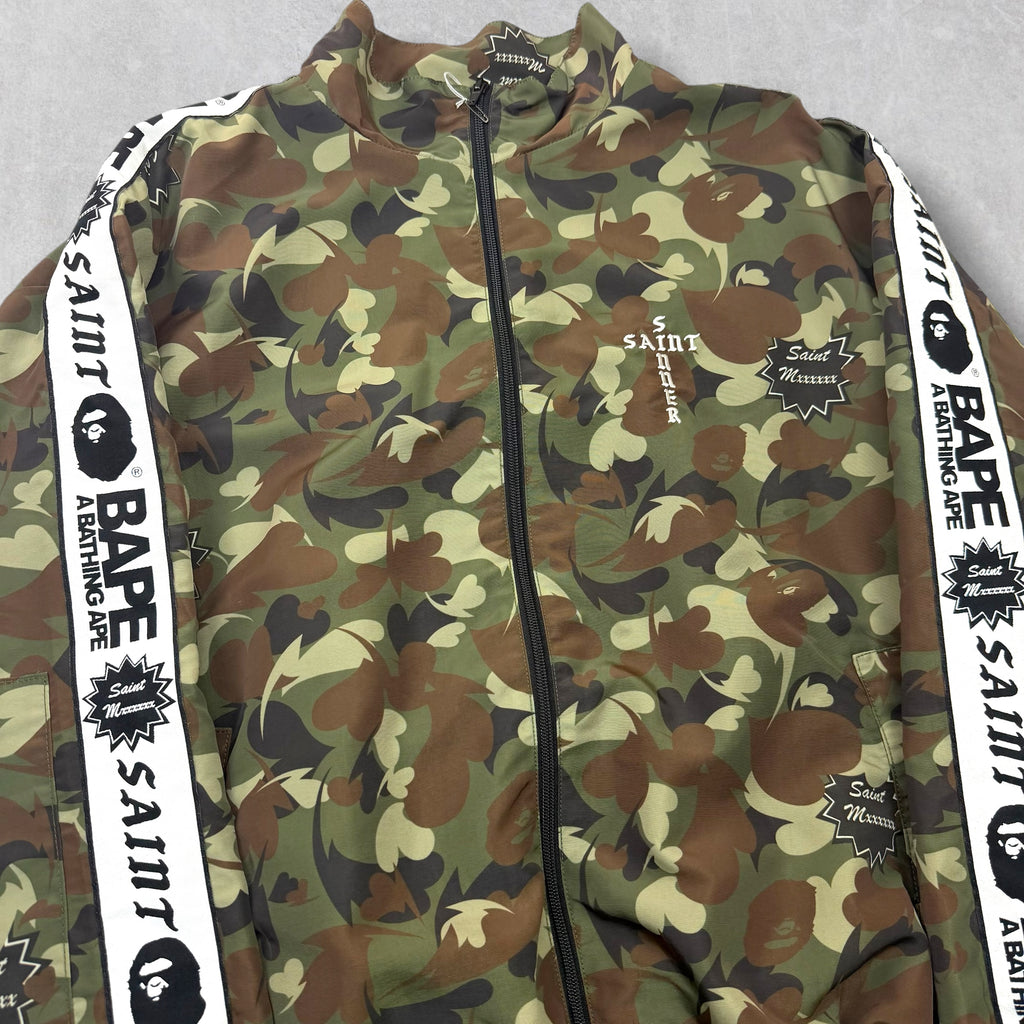 Saint Michael x Bape Camo Track Jacket M