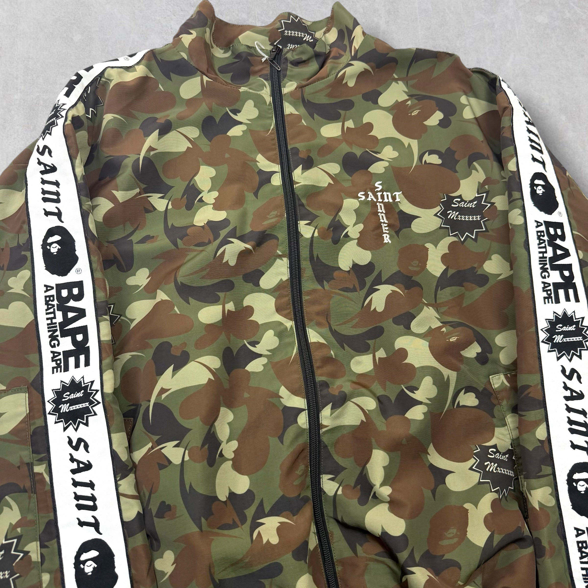 Saint Michael x Bape Camo Track Jacket M