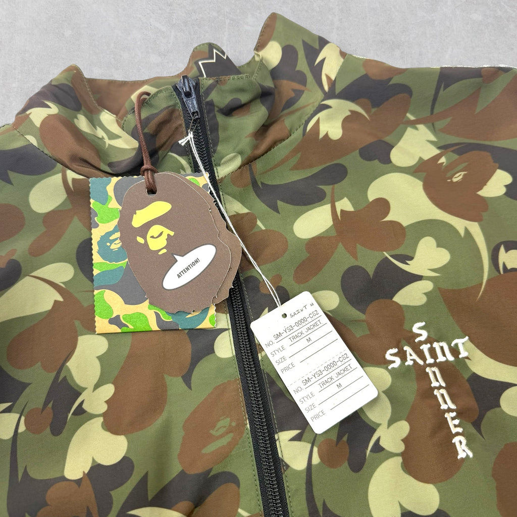 Saint Michael x Bape Camo Track Jacket M