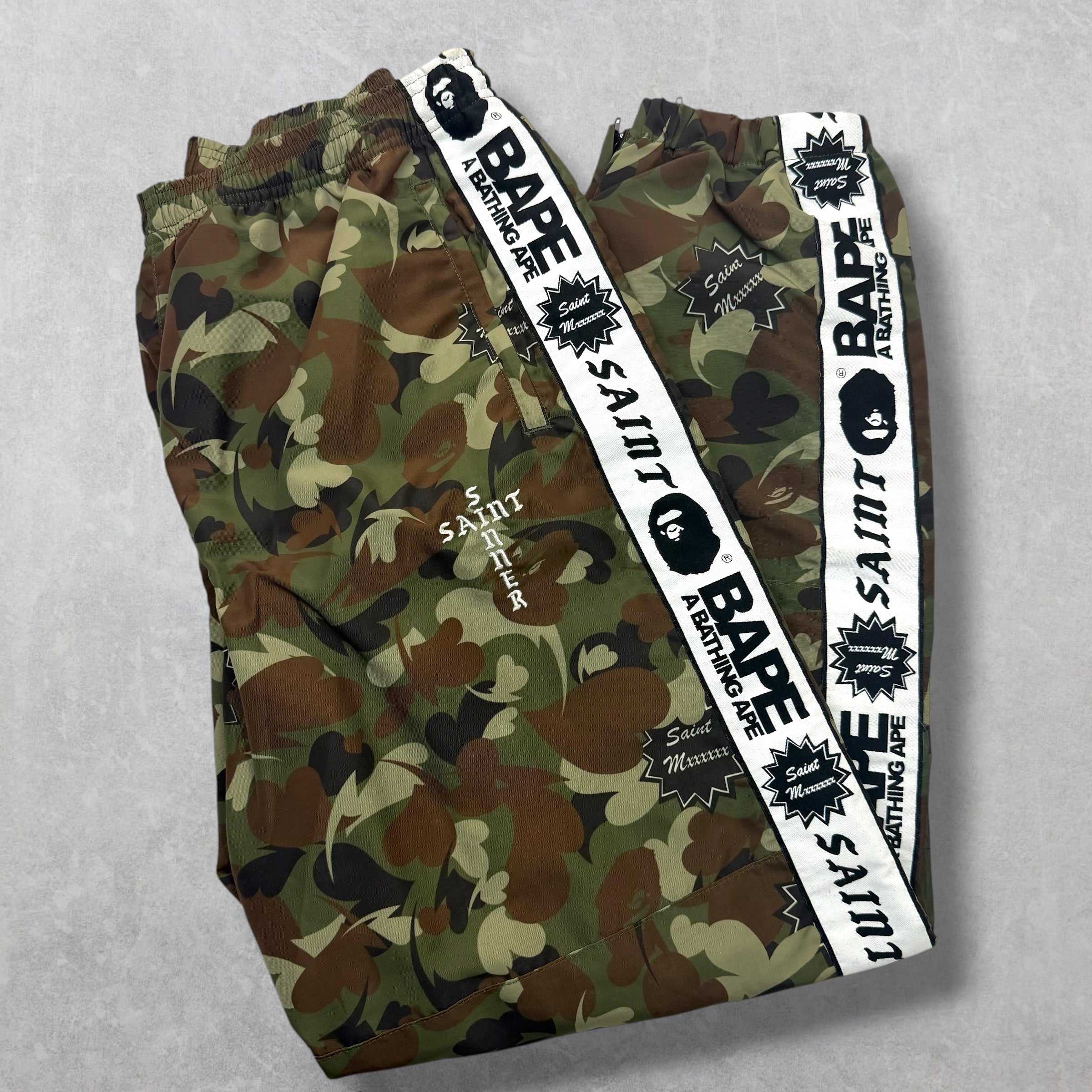 Saint Michael x Bape Camo Track Pants M
