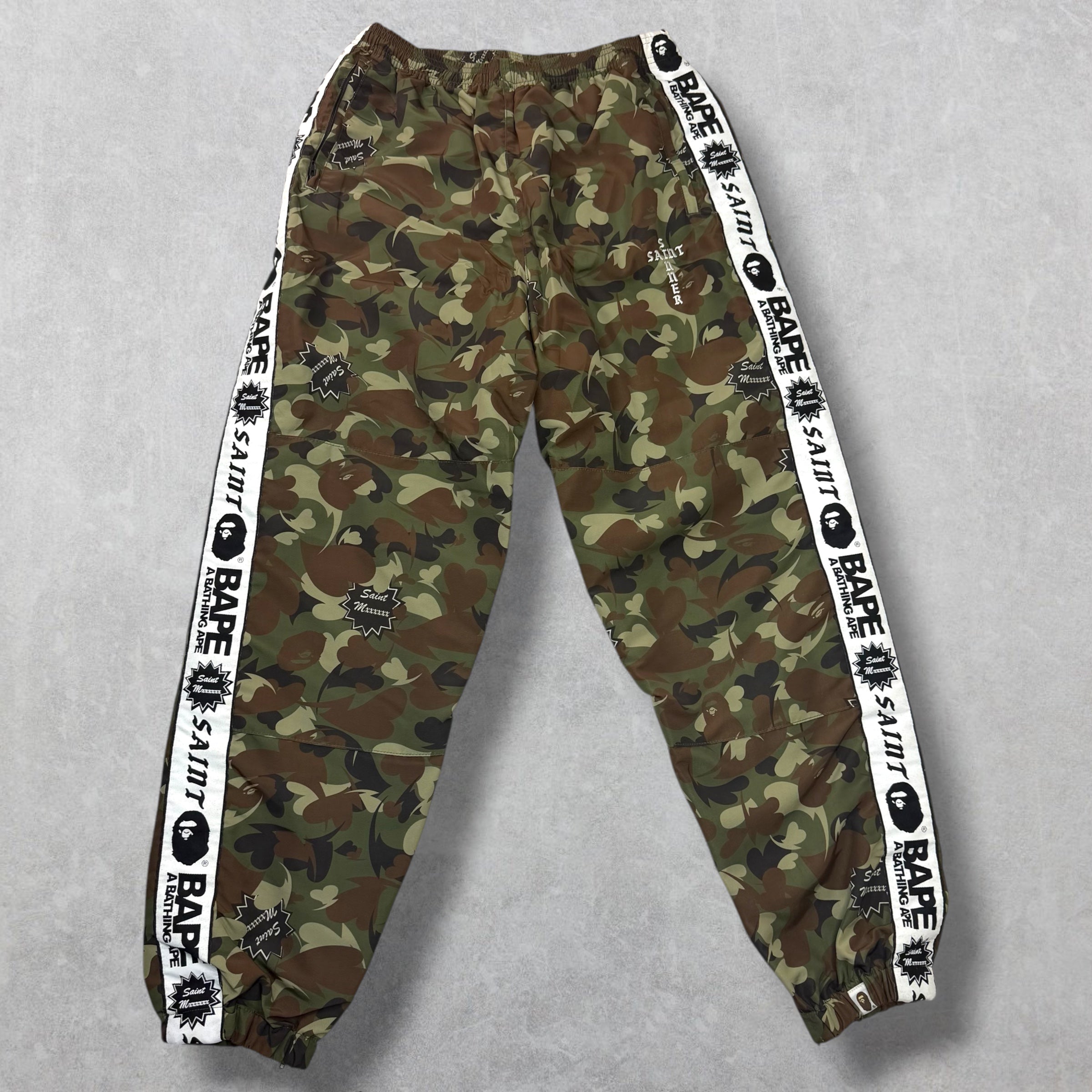 Saint Michael x Bape Camo Track Pants M