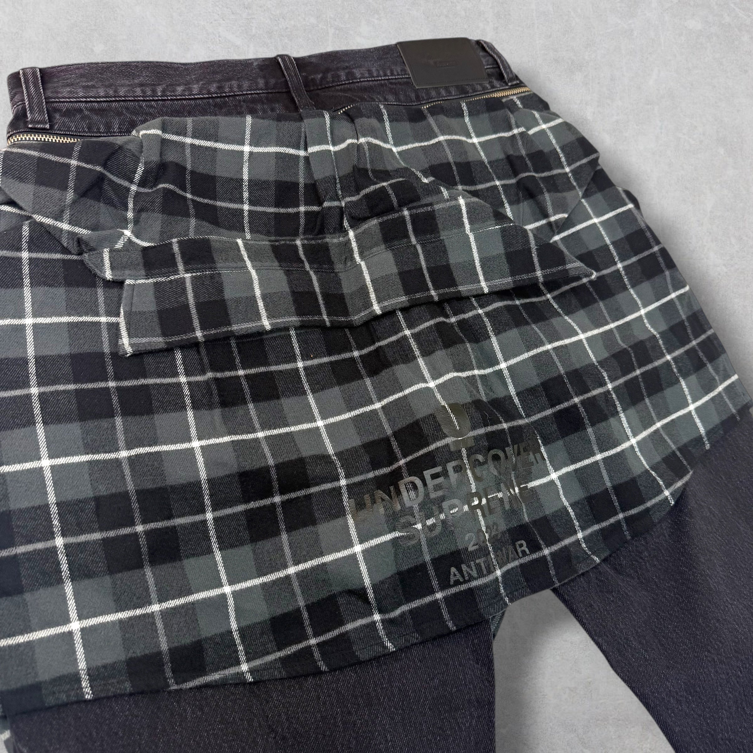 Supreme x Undercover Layered Black Jeans 32