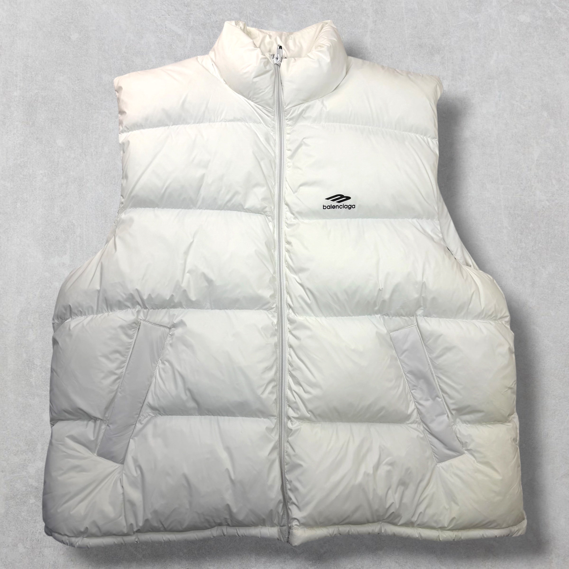 Balenciaga 3B Ski White Puffer Vest 48 (XL) – Show Room LV