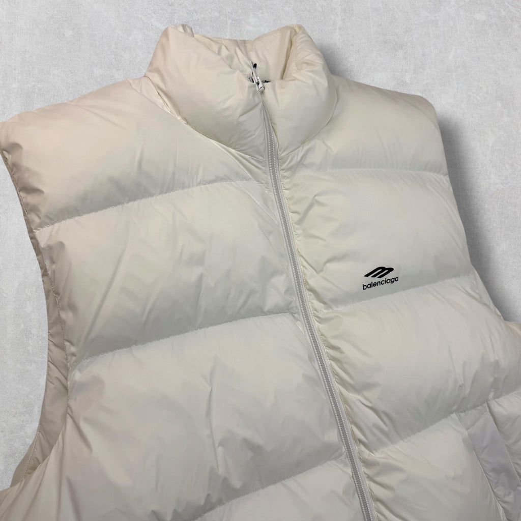 Balenciaga 3B Ski White Puffer Vest 48 (XL)