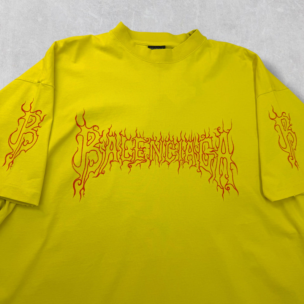 Balenciaga Darkwave Oversized Tee Yellow 5 (XXXL)